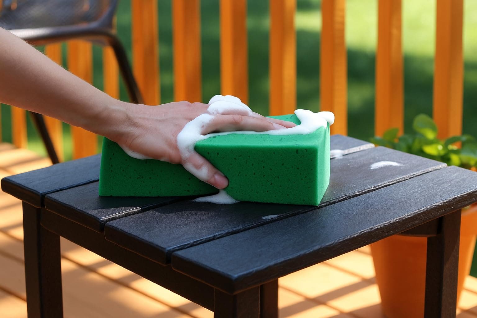 Multi-Purpose Sponges for Cleaning - Green 4 Pack, Large Sponges for Car Washing, Tile & Grout, All Purpose Cleaning