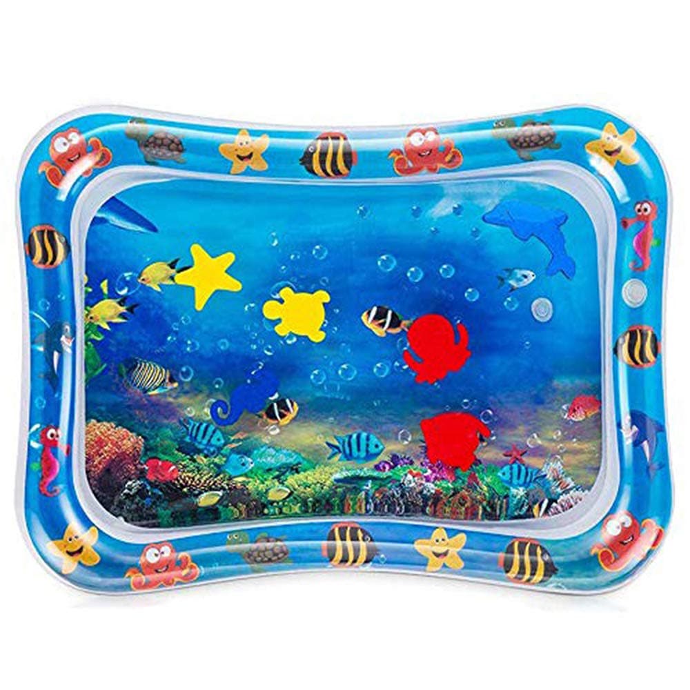 Tummy Time Water Play Mat, BPA Free & CPC Approved Premium Inflatable Infants and Toddlers Toys for 3 Months and Up, Perfect Fun Early Development Activity Center to Your Baby's Stimulation Growth