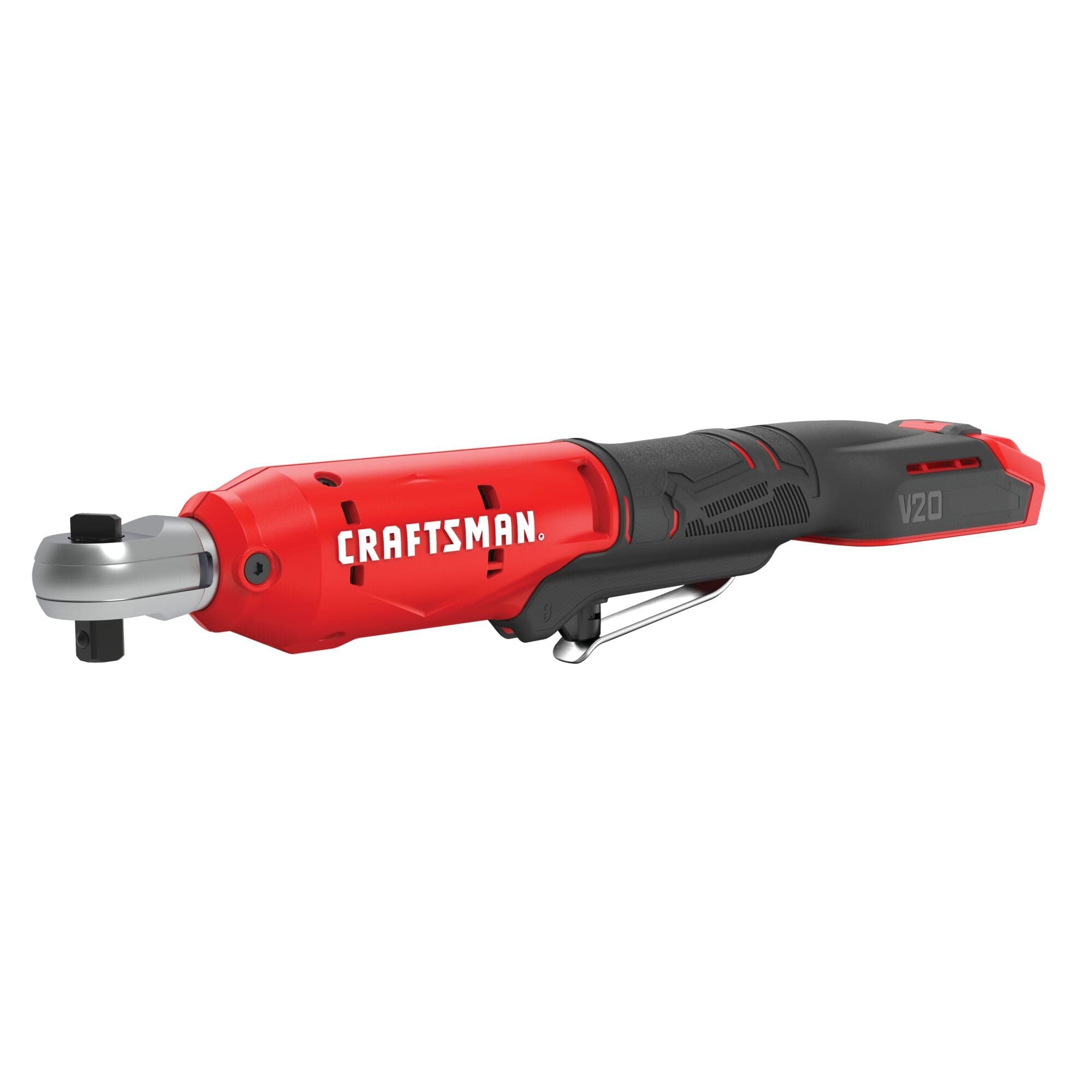 CRAFTSMAN V20 Cordless Ratchet Wrench Kit, 3/8 inch Drive, 300 RPM, up to 35 ft-lbs of Torque, Battery and Charger Included (CMCF930D1)