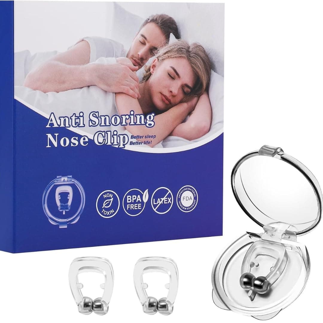 Hearch Anti Snoring Devices for Men and Women Soft Silicon Nose Clip | Unisex Snoring Stopper Anti Snore Free Sleep Silicone Magnetic Nose Clip | Stop Snoring Device for Better Sleep (Pack of 1)
