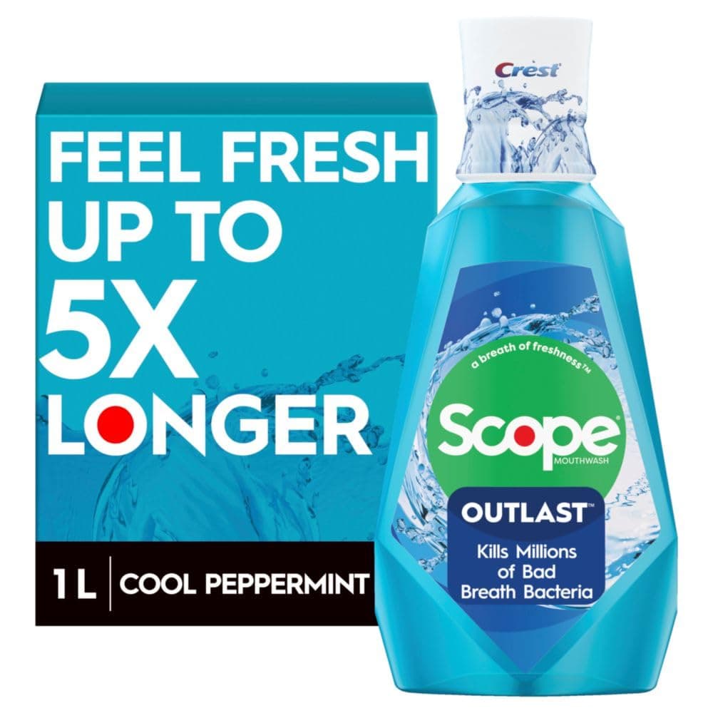 Crest Scope Outlast Mouthwash Long Lasting Peppermint