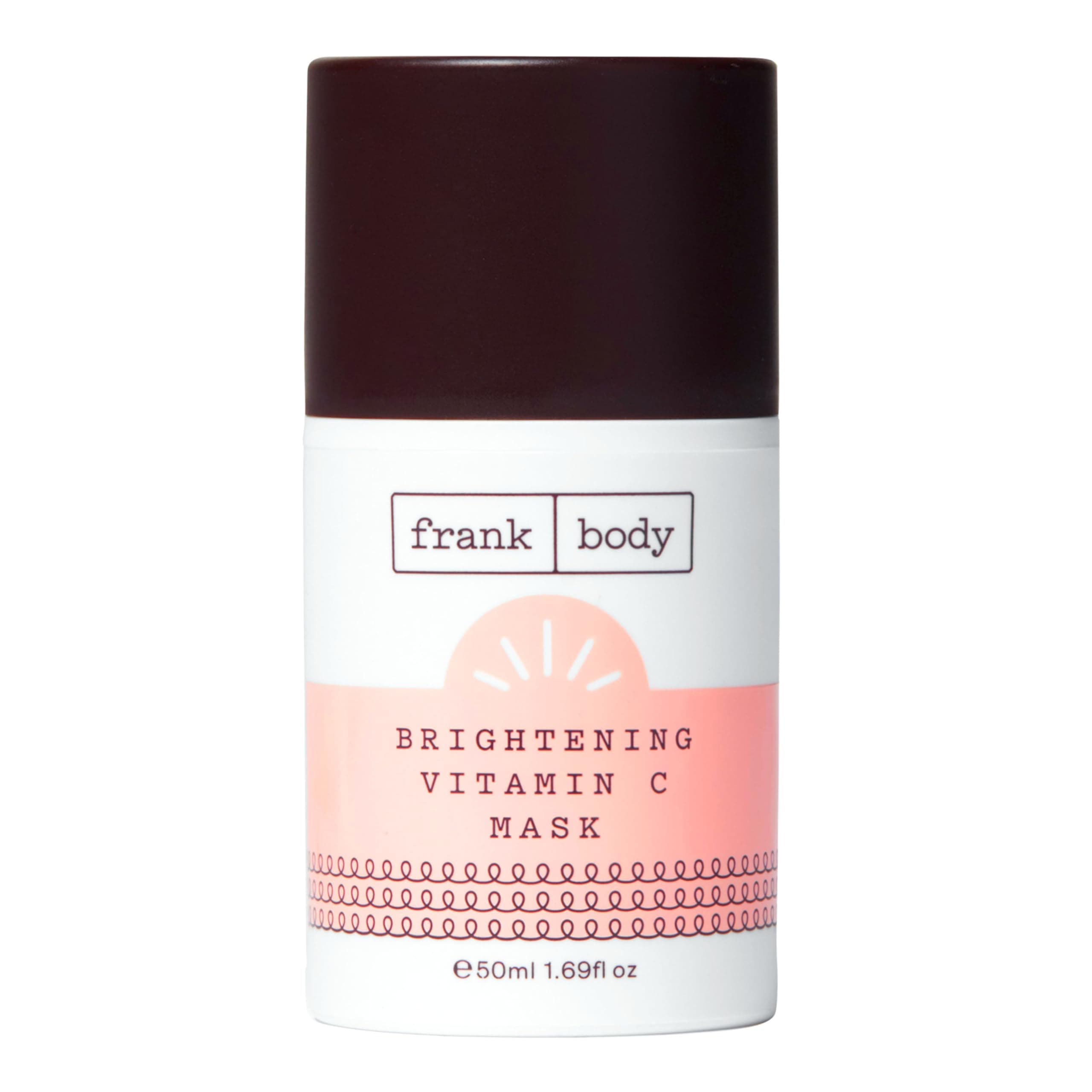 frank body Brightening Vitamin C Face Mask | Brightens, Exfoliates & Detoxifies | Kakadu Plum, Glycolic Acid, Salicylic Acid & Fruit Enzymes | Hydrating | 50ml