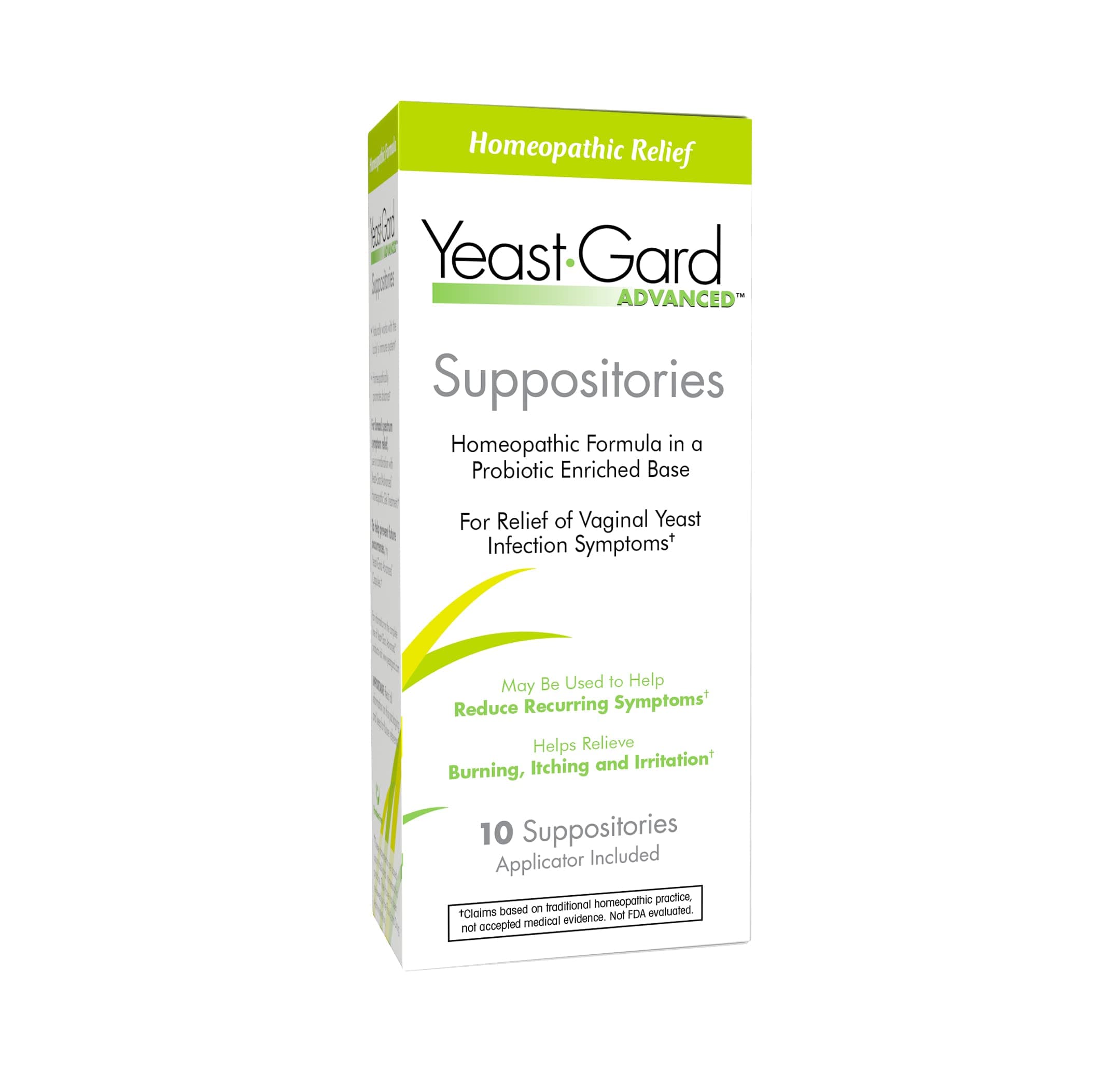 Yeast-Gard Yeast Infection Feminine Suppositories, Count 10