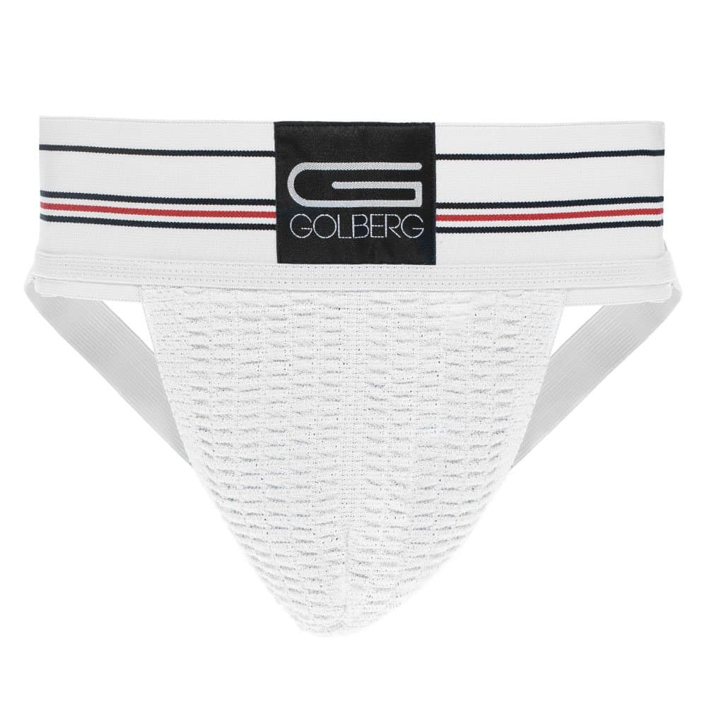 GOLBERG G Athletic Supporter - Waistband Contoured for Comfort - Active White Color - Multiple Sizes