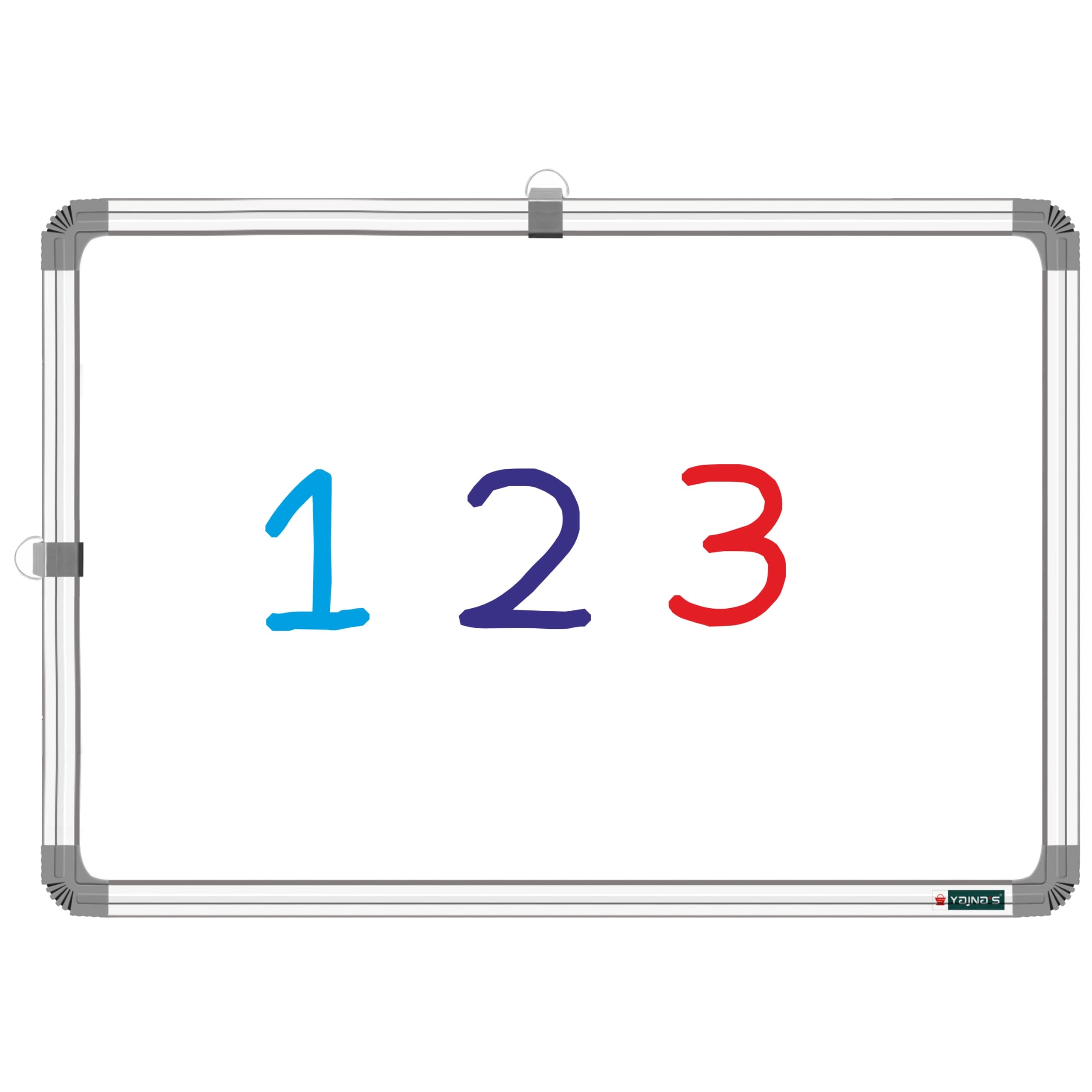 YAJNAS White Board Small Board for Kids (Non Magnetic) Mini White baord Slate for Kids & Chalkboard Slate Board, White Board Marker Board for Home & School (41x28 cm)