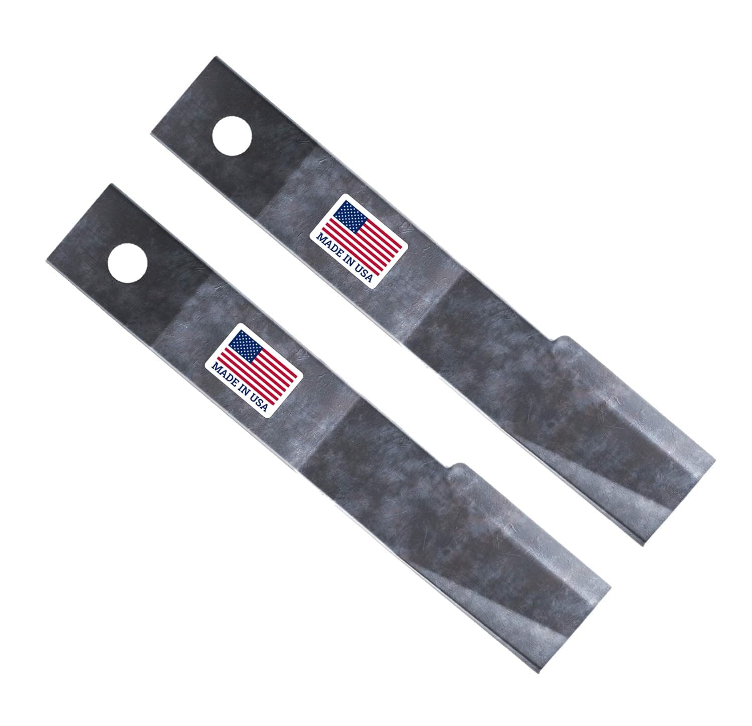 Replacement Bush Hog Rotary Cutter Blades – Part Number 7555, 24’’x3/4’’ Rancher Supply Blades and Compatible Rotary Replacement Blades for Brush Mowers (2 Blade Set)