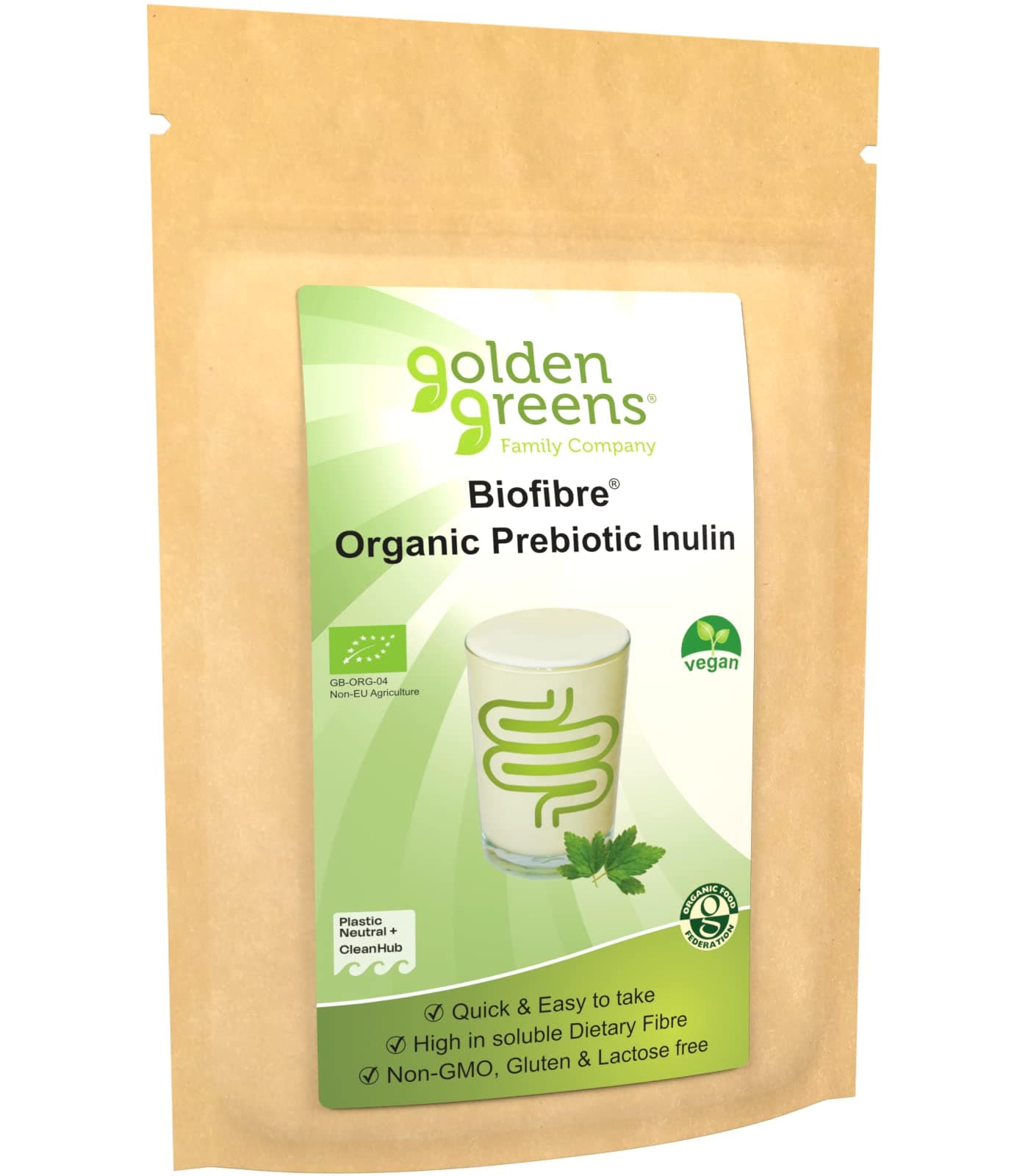 Organic Prebiotic Inulin Fibre, 250g