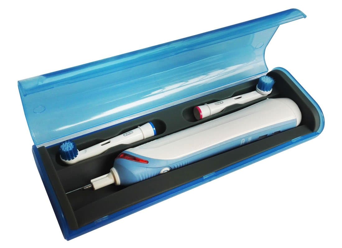 FitSand Hard Case Compatible for Oral-B Pro 1000 2000 3000 4000 Power Rechargeable Electric Toothbrush Travel Zipper Carry EVA Hard Box