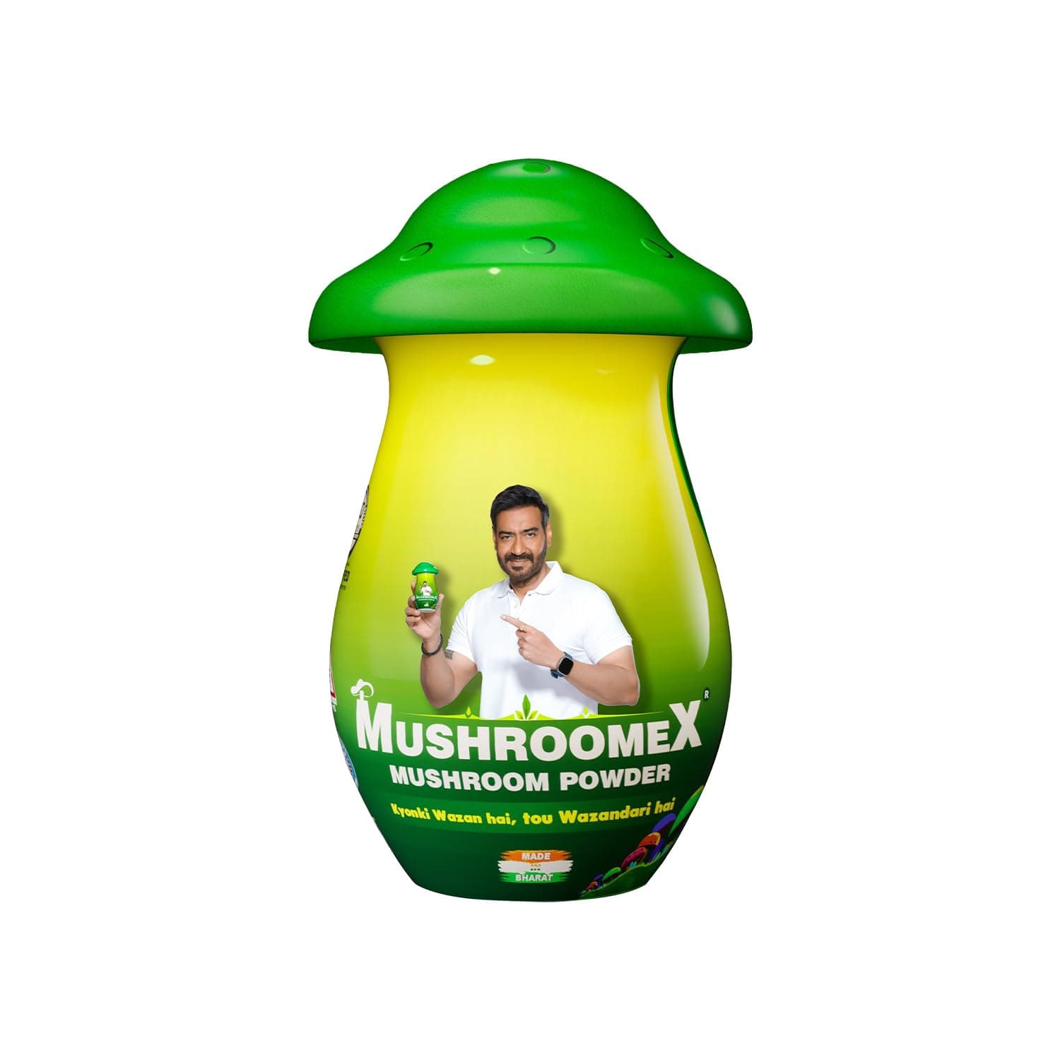 100 Gram Mushroom Powder Ayurvedic Weight Gainer for Men Women and Adults with Natural Ingredients to Improve Stamina, Appetite and Overall Wellness (Pack of 1)