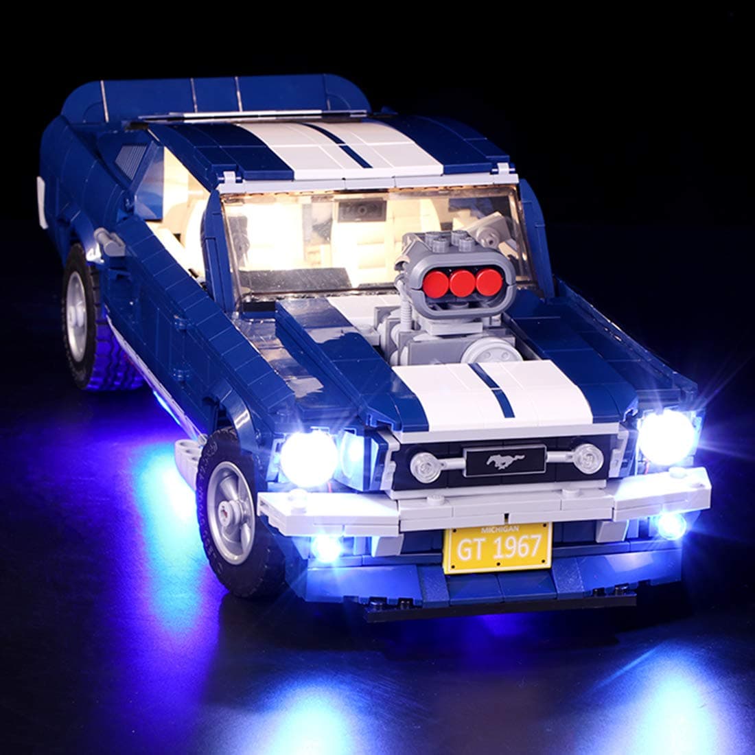 NURICH Light Set for LEGO Ford Mustang 10265, LEGO Set is Not Included