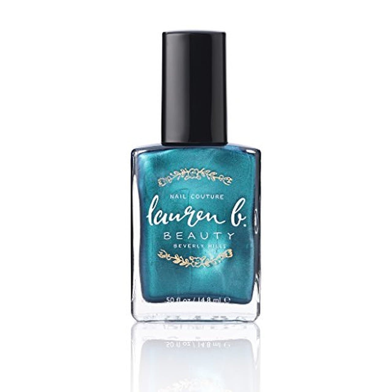 Nail Polish teal metallic, ivy at the shore, 7 free, Vegan, healthy polish by Lauren B.