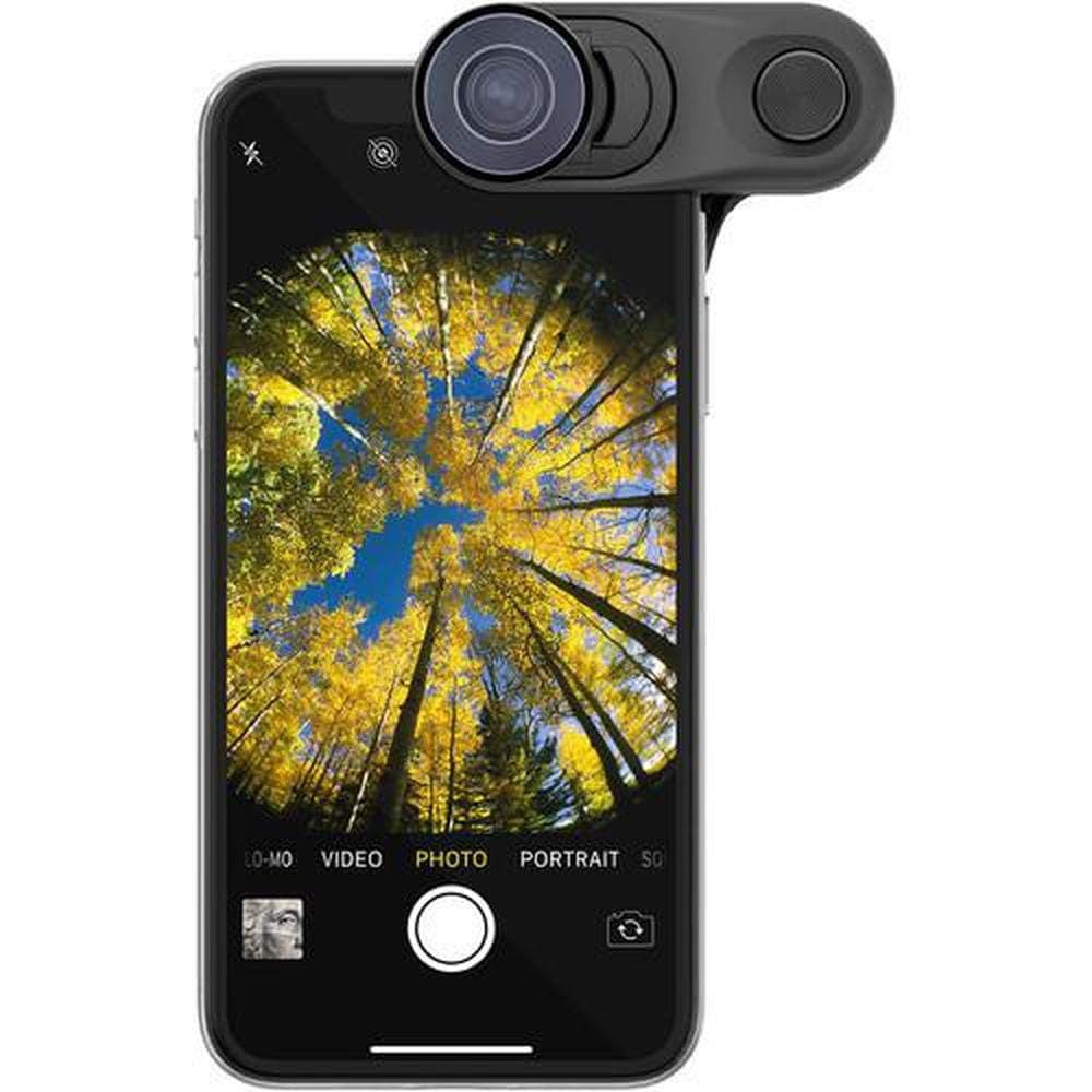 Element Case Olloclip iPhone XS Max Fisheye and Macro Essential and Super-Wide Essential - Cellphone Camera Lens Compatible with iPhone XR, XS, XS Max, X or Multi-Device Clip - iPhone Camera Lens