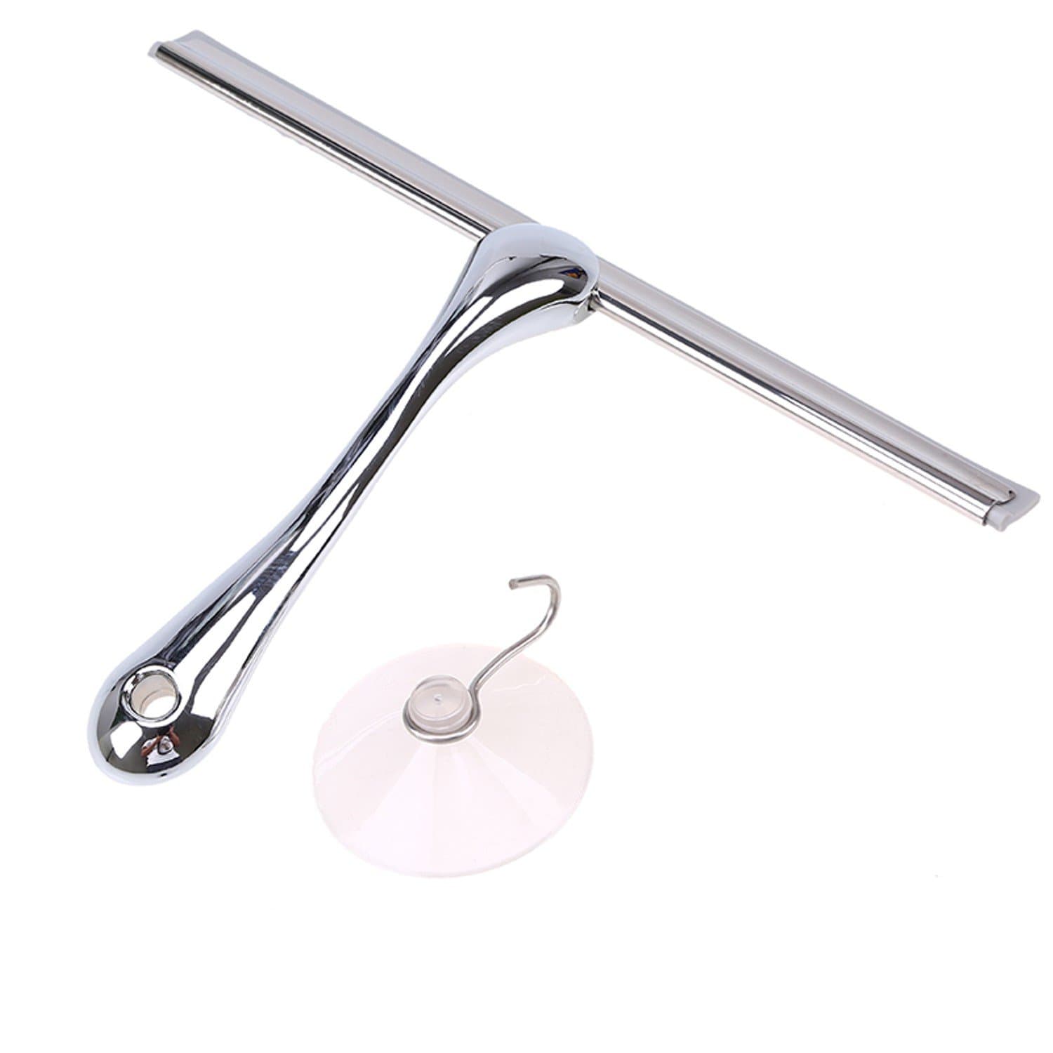Stainless Steel Durable Window Mirror Wiper Glass Cleaner Cleaning Tools With Sucker Useful Item To Have Around The Home, Car, Caravan, Boat, Etc.