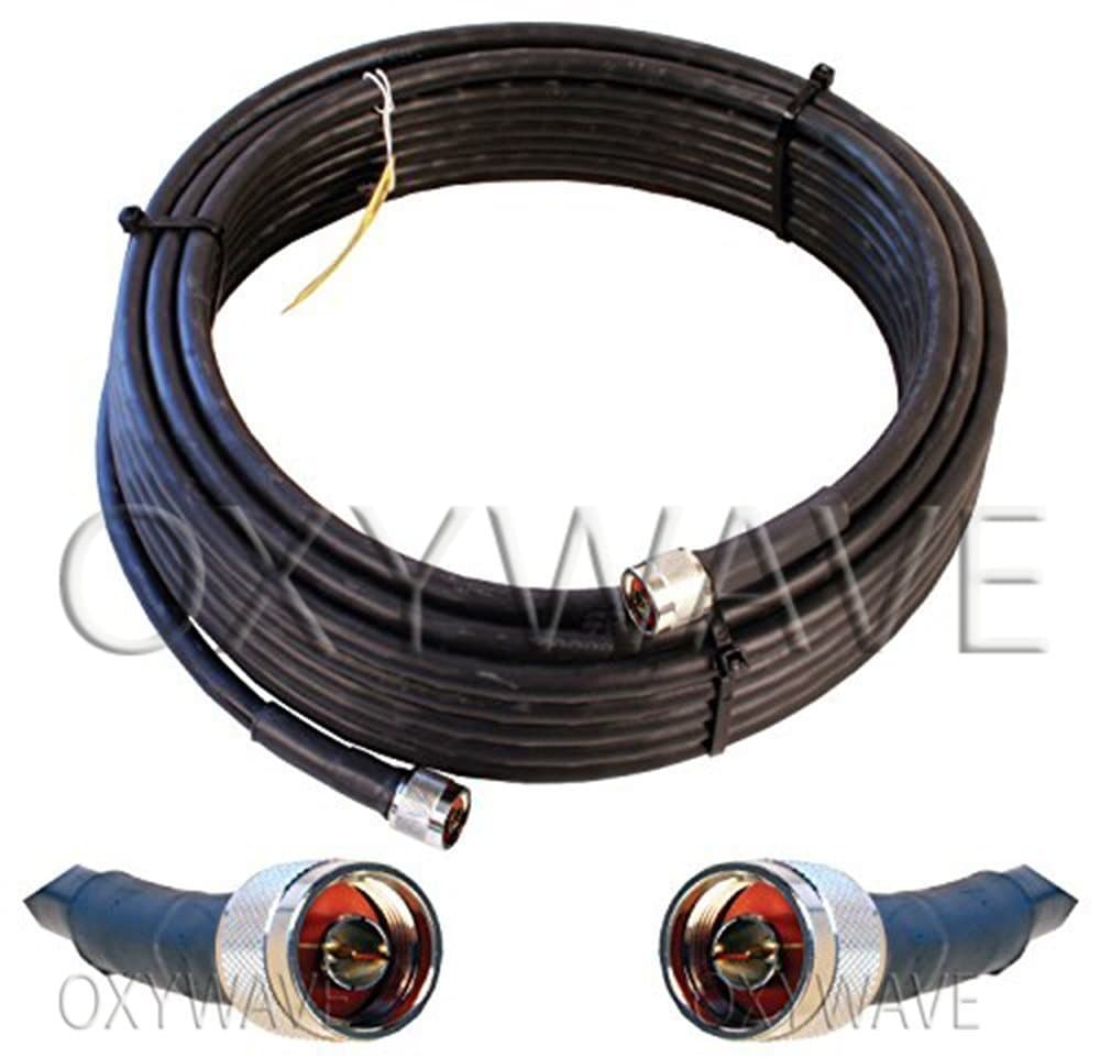 OXYWAVEHLF 200 Low Loss Coaxial Cable with N-Type Male Connector - 15 Meter