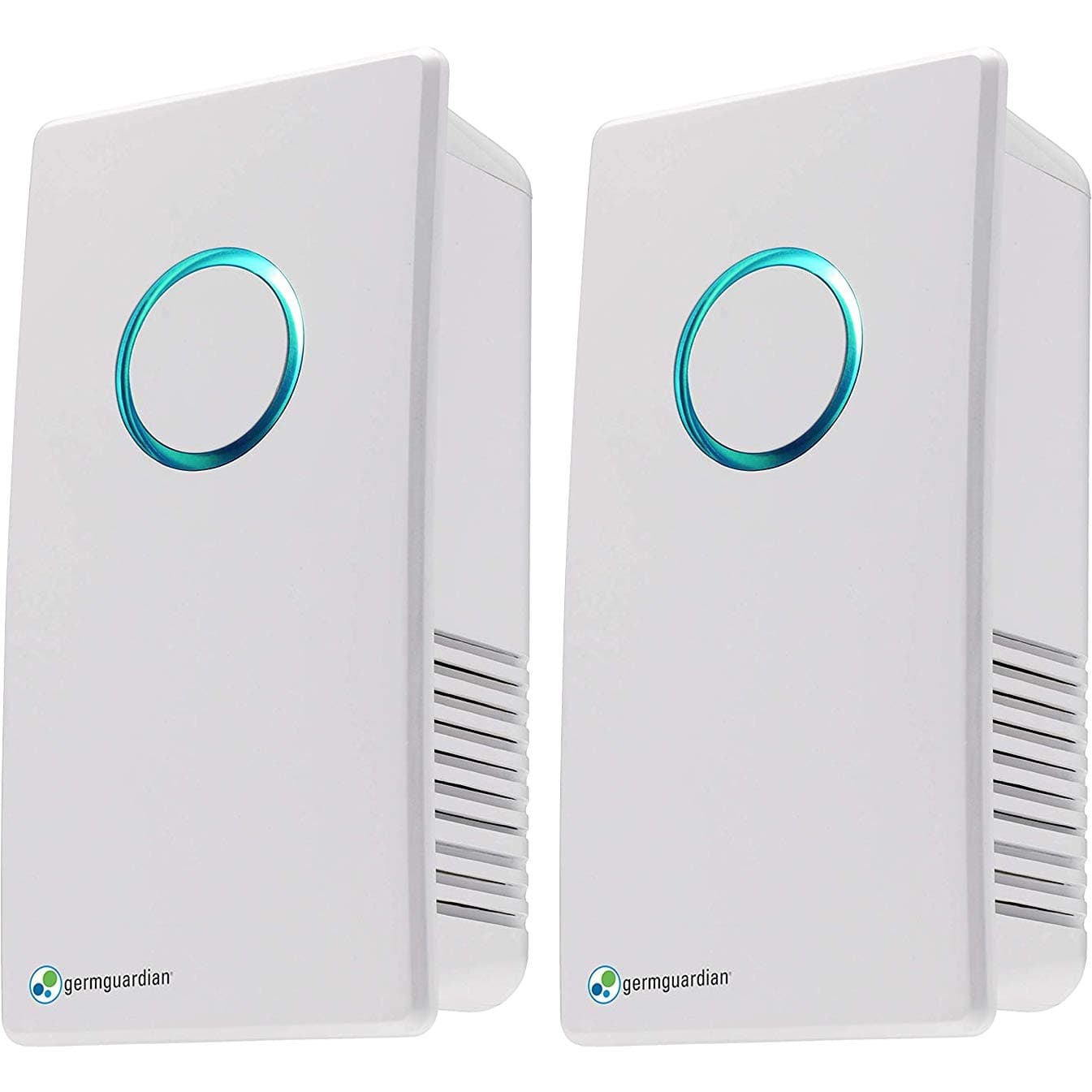GermGuardian Pluggable UV-C Sanitizer, Deodorizer, Reduces Germs, Freshens Air and Reduces Odors from Pets, Smoke, Cooking and Laundry, 2-Pack, White, GG1100W2PK