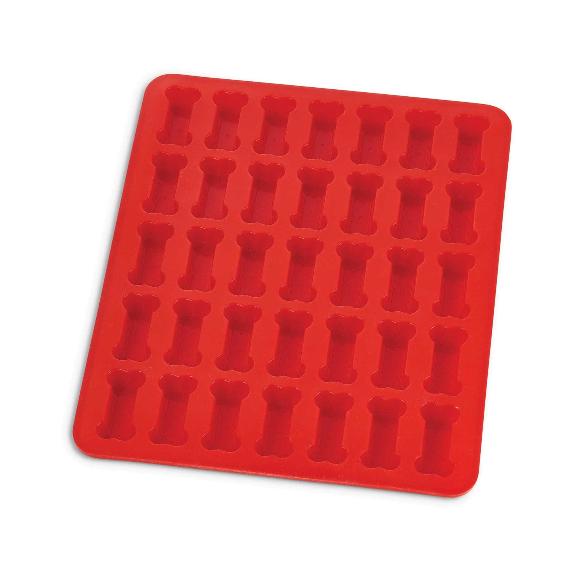 Mrs. Anderson's Baking Silicone Dog Biscuit Pan, 35 Cup, European-Grade Silicone Bakeware, For Bone-Shaped Dog Treats
