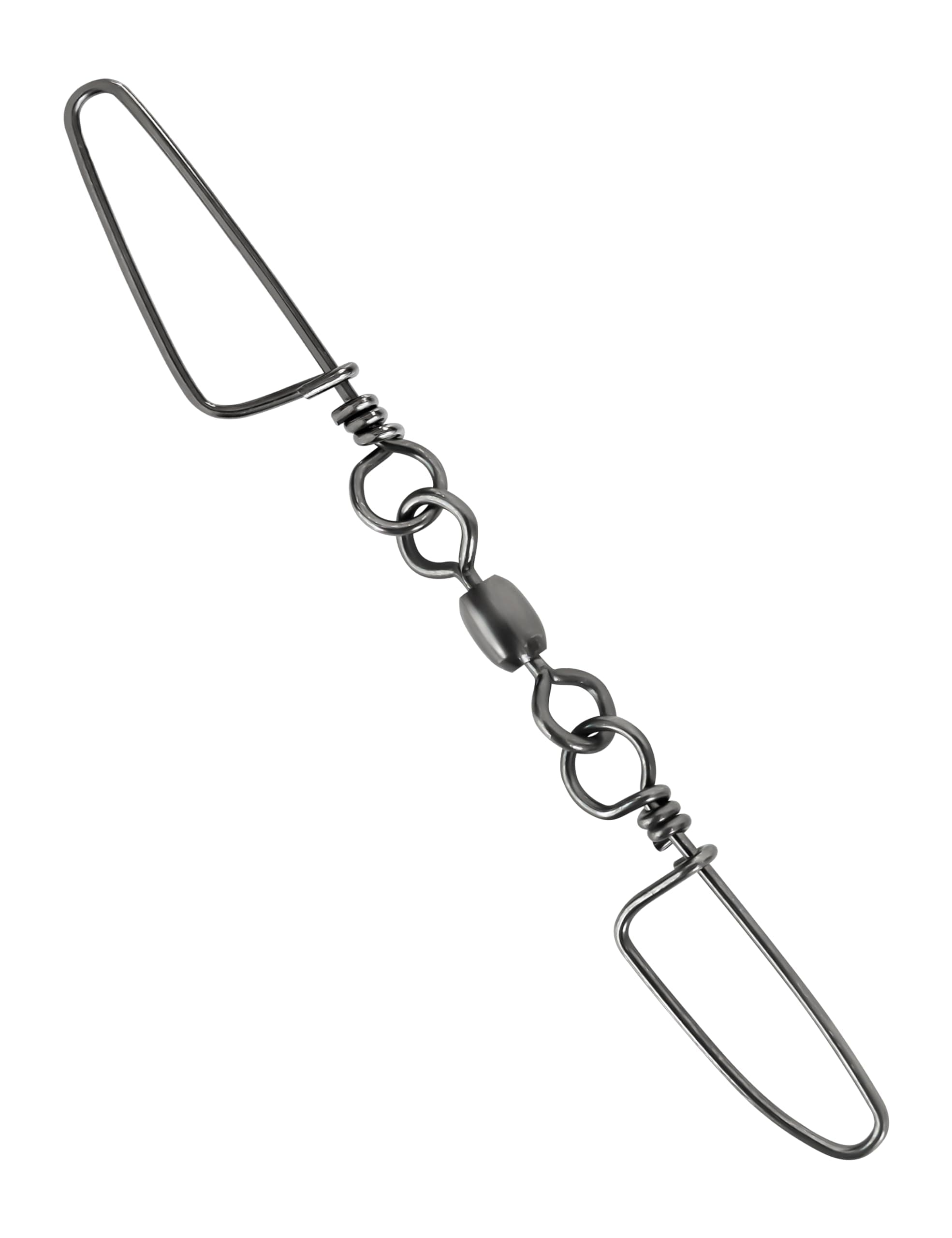 BLUEWING 10pcs Double Fishing Snap Swivels 75,135,200,300 LB Stainless Steel Coastlock High Strength Tackle Connector for Saltwater