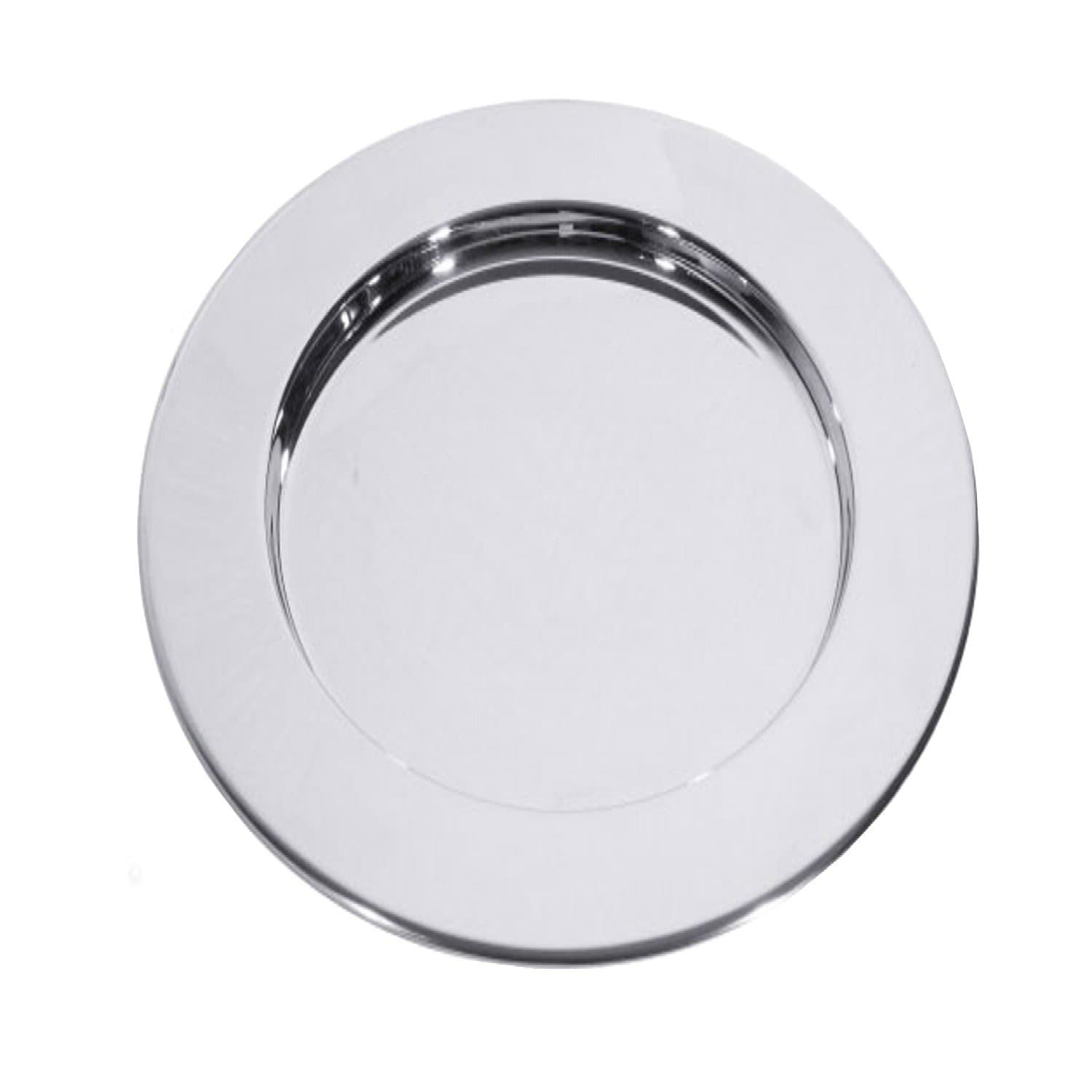 Stainless Steel Charger Plate Top Quality For Wedding And Event Test Master Diameter 35 cm Colour: Silver