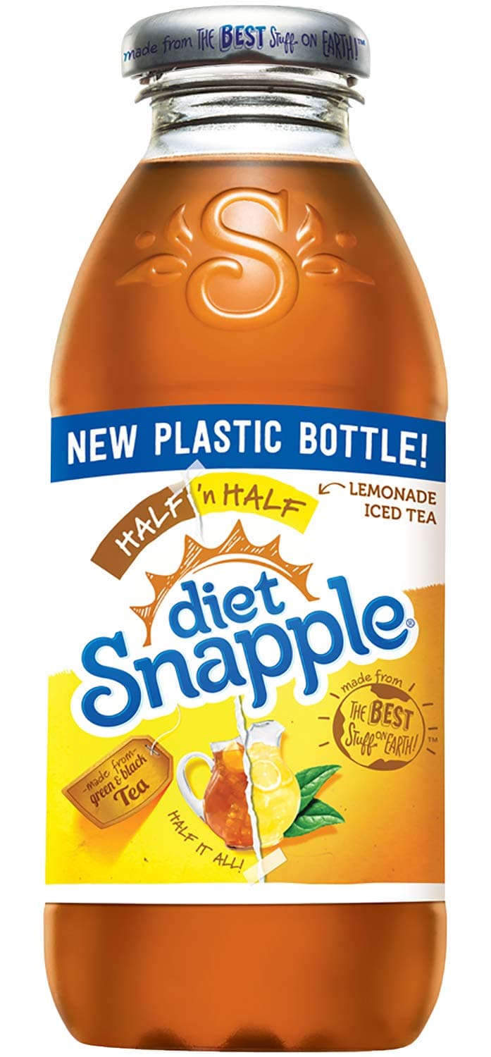 Diet Snapple Half 'n Half, 16 fl oz (12 Plastic Bottles)