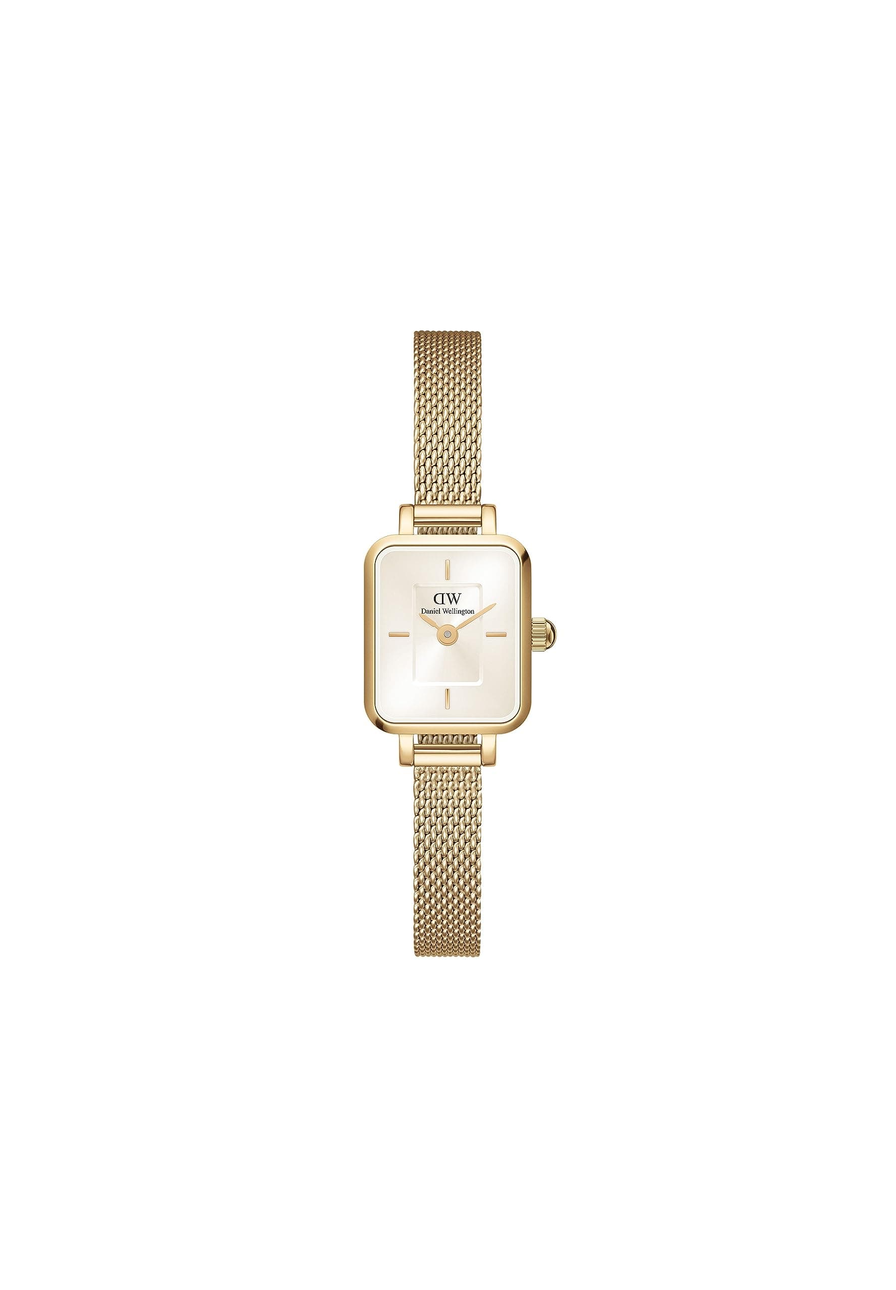 Quadro Mini 3-Link Two Tone Gold - Women Watch Stainless Steel Watch