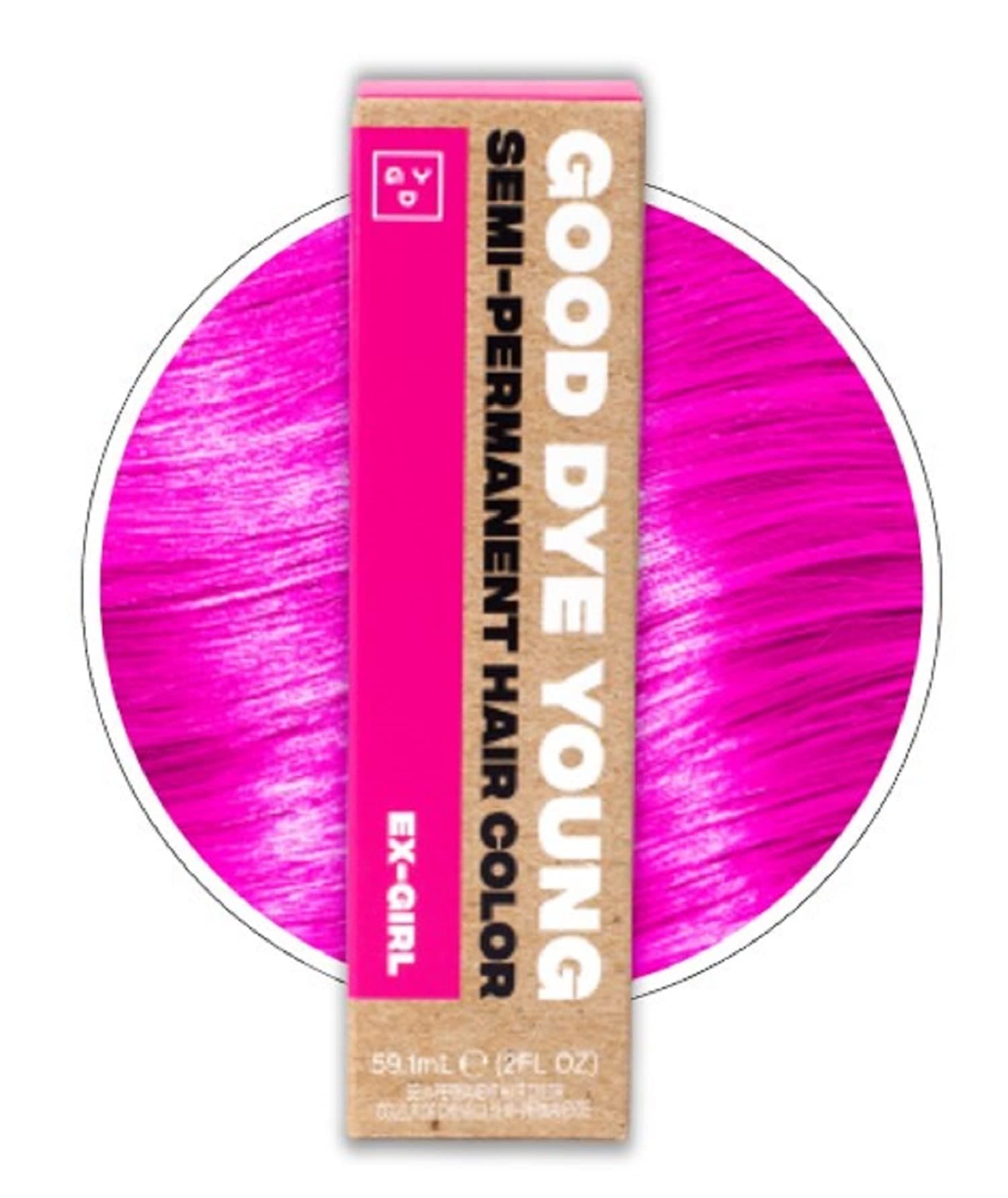 Streaks & Strands Semi Permanent Hair Dye (Ex-Girl Pink) – UV Protective Temporary Hair Color Lasts 15-24+ Washes – Conditioning Pink Color – PPD free Hair-Dye - Cruelty-Free & Vegan