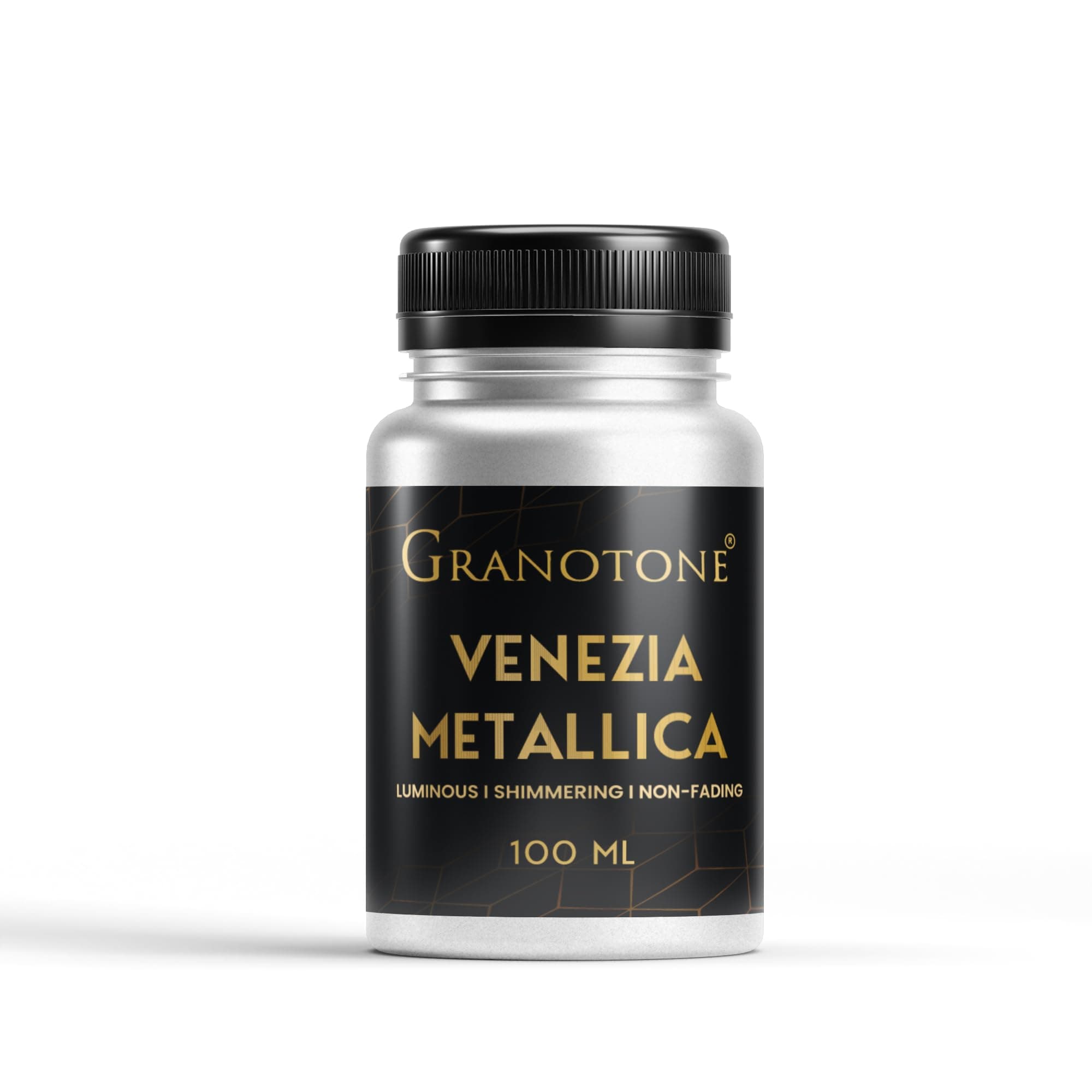 GRANOTONE Acrylic Venezia Metallic Colour, Non-Fading & Shimmering Metallic Acrylic Paint with Rich Pigments | Non-Toxic Metallic Colours Ideal for Kids, Artist & Beginners | Pack Of 2 (100 ml gold +