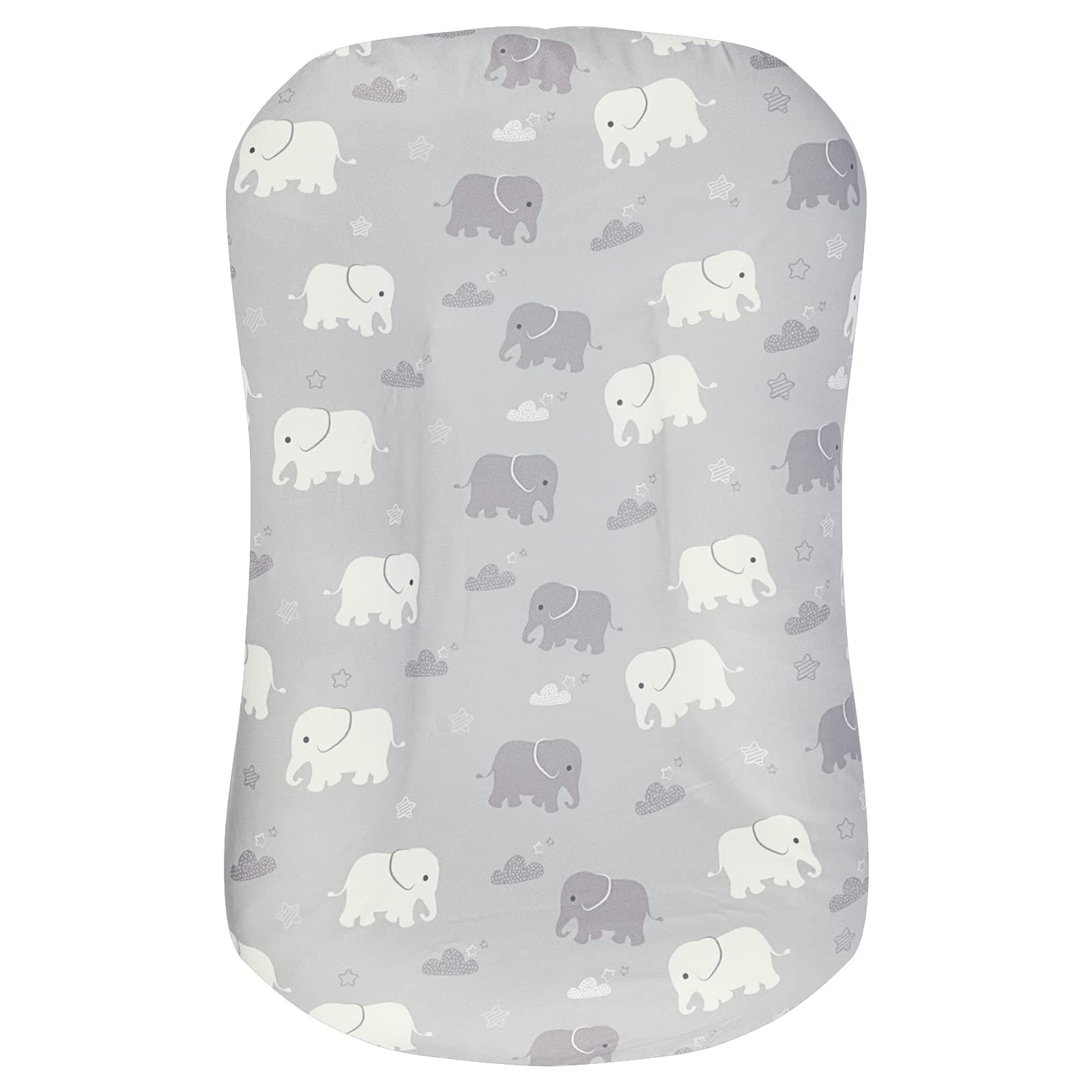 TANOFAR Baby Lounger Cover, Newborn Lounger Cover for Boys, Removable Nest Slipcover, Soft Comfortable, Machine Washable, Elephants