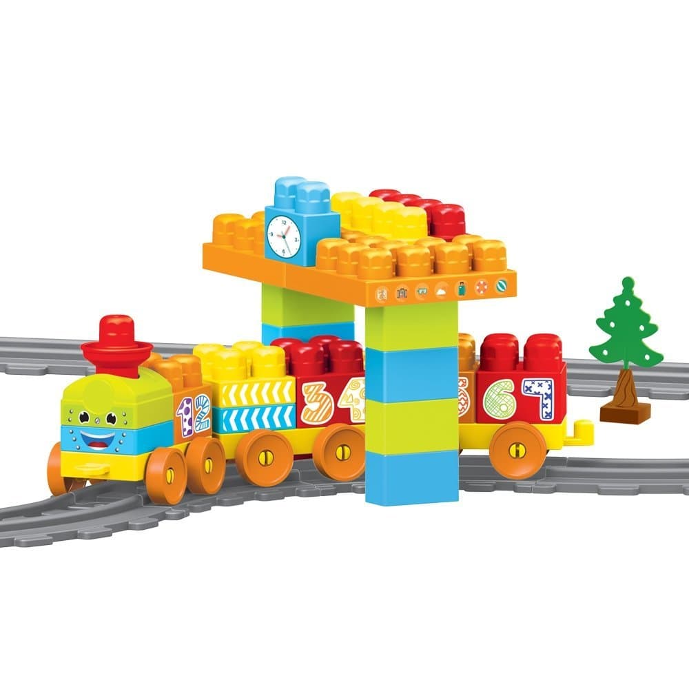 Dolu Children's Building Blocks Train Set, Tracks & Station