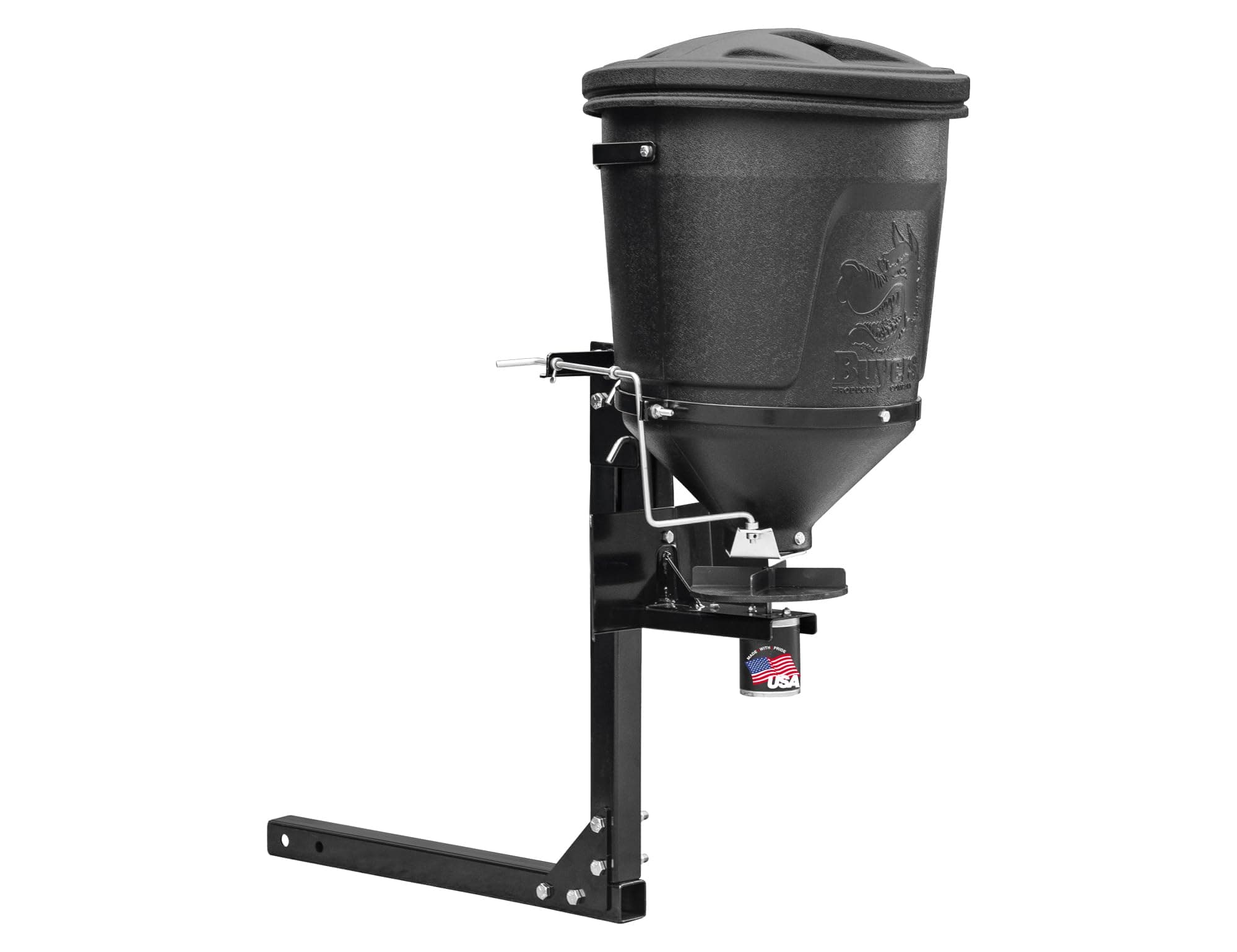 BUYERS PRODUCTS COMPANY UTV All Purpose Spreader, 150 lb. Capacity with Lid, black