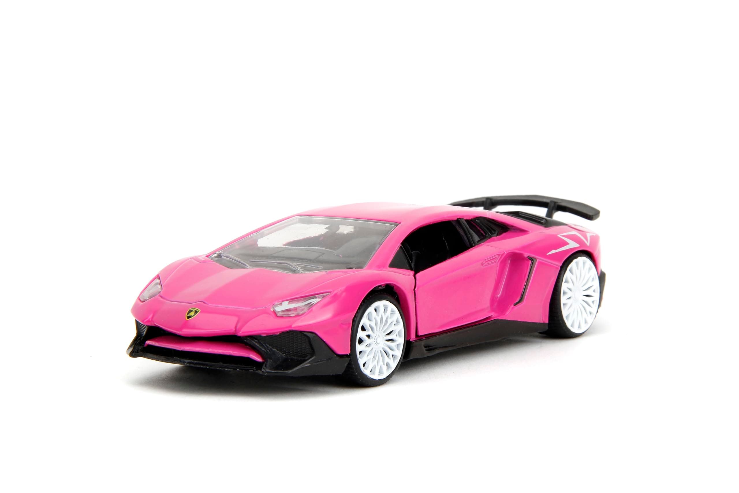 Jada Pink Slips 1:32 Lamborghini Aventador Die-Cast Car, Toys for Kids and Adults