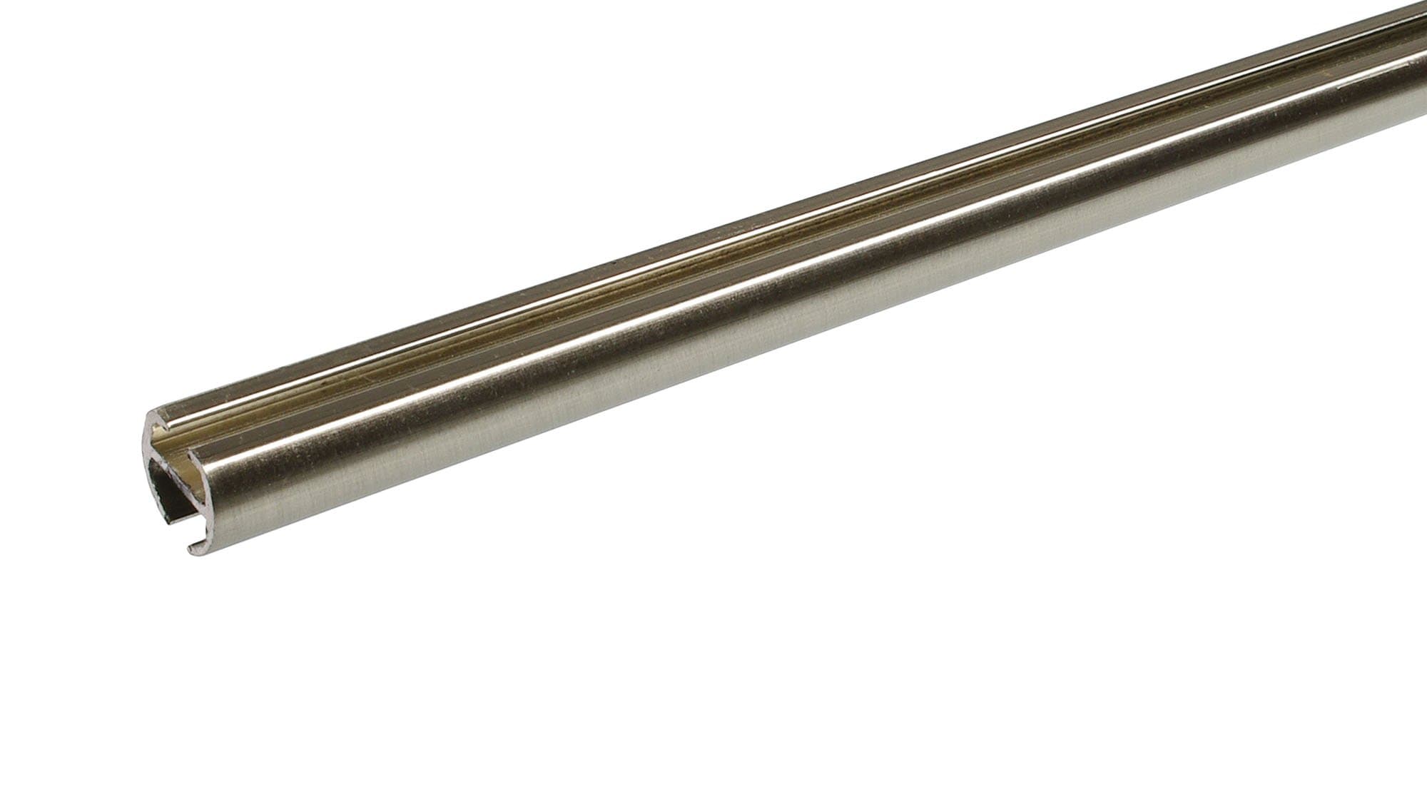Liedeco Profile Pipe for Curtain Rods with Inner Track Horizontal Bar Diameter 16 mm Edelstahl Opti...