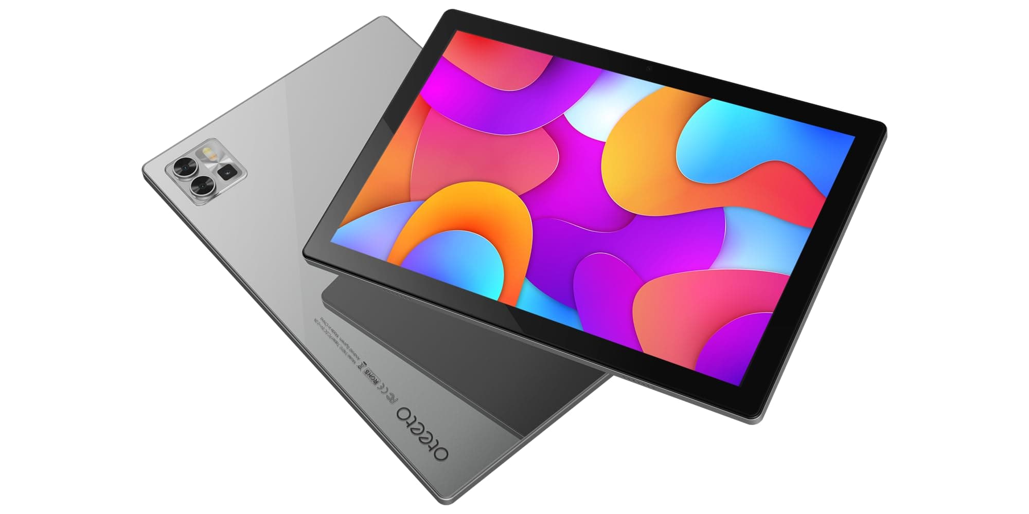 Oteeto Tab 12 Pro 5G Android Tablet, 10.1 Inch Display, 8GB RAM, 512GB ROM, 6000 mAh Battery, Wireless Keyboard (Gray)