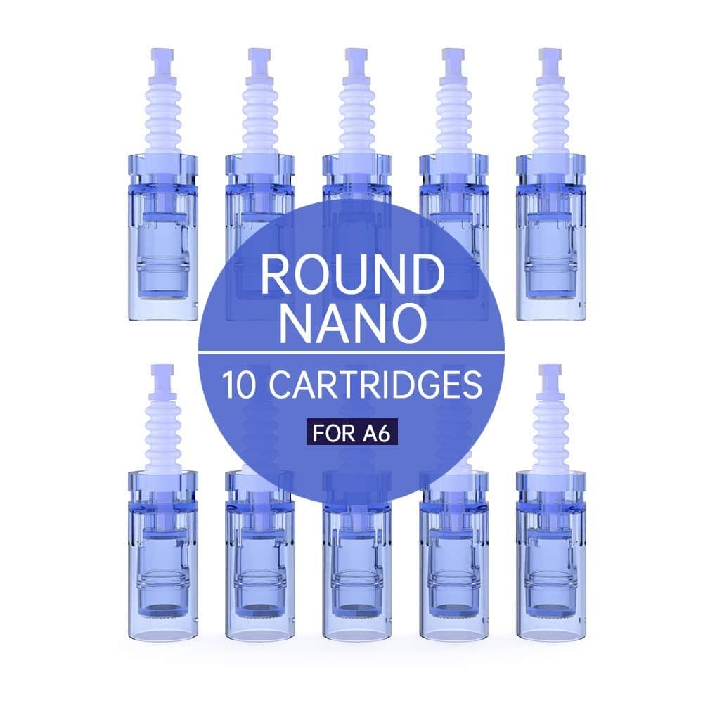 Dr.Pen Ultima A6 Round Nano Cartridges, Disposable Replacement Parts (0.1mm) - 10pcs