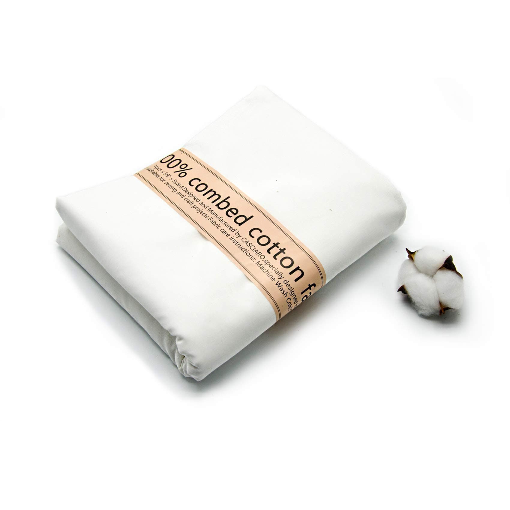 2 Yard White Cotton Fabric,Natural Cotton Poplin Fabric by The Yard, 59 Inches Wide 100% Cotton Fabric,Soft Embroidery Muslin Quilting Material for Sewing Material Apparel Cloth