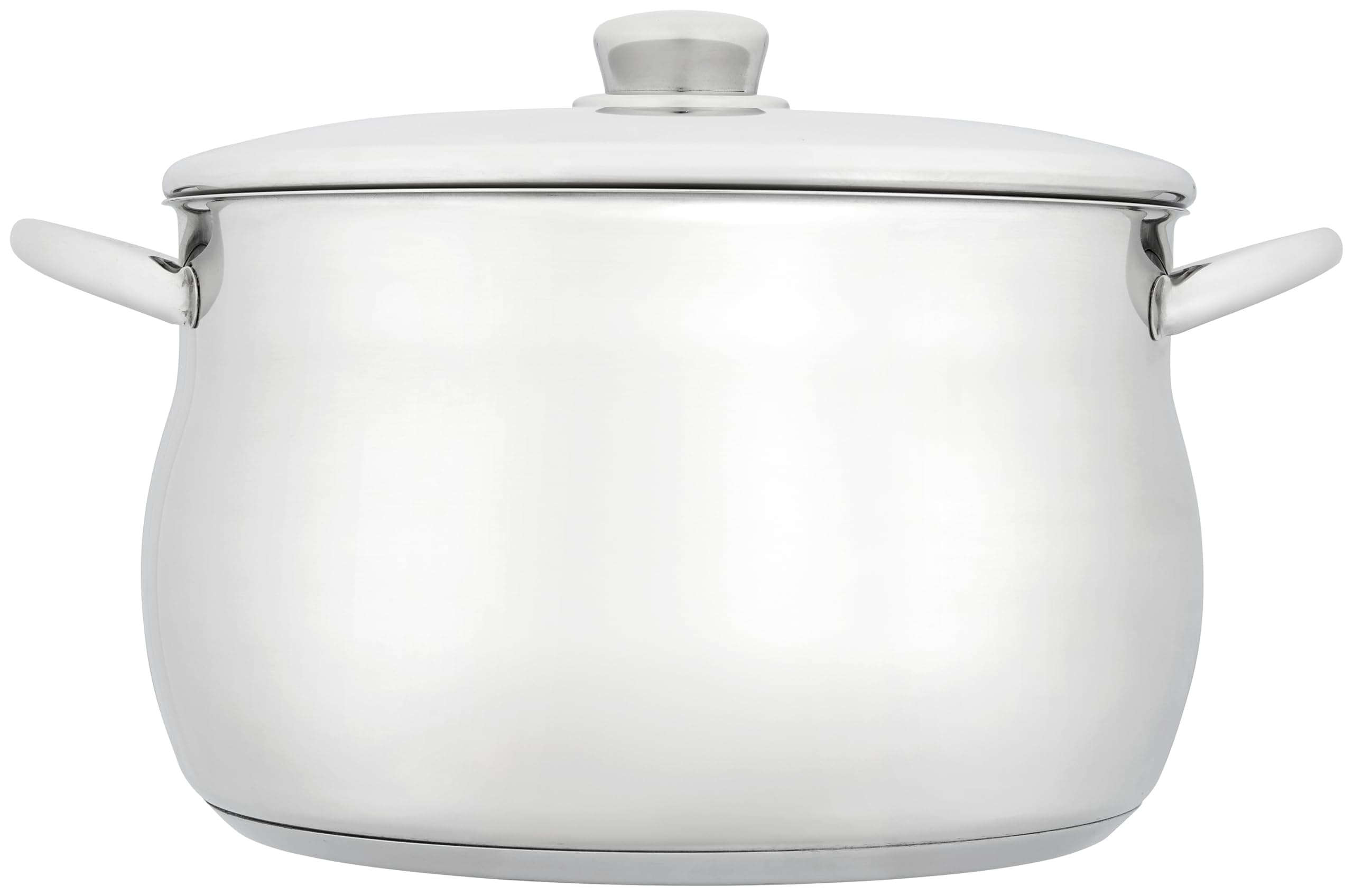 Stellar Classic Stainless Steel Stockpot with Lid 26cm, 6.9L Induction Ready, Oven Safe, Dishwasher Safe