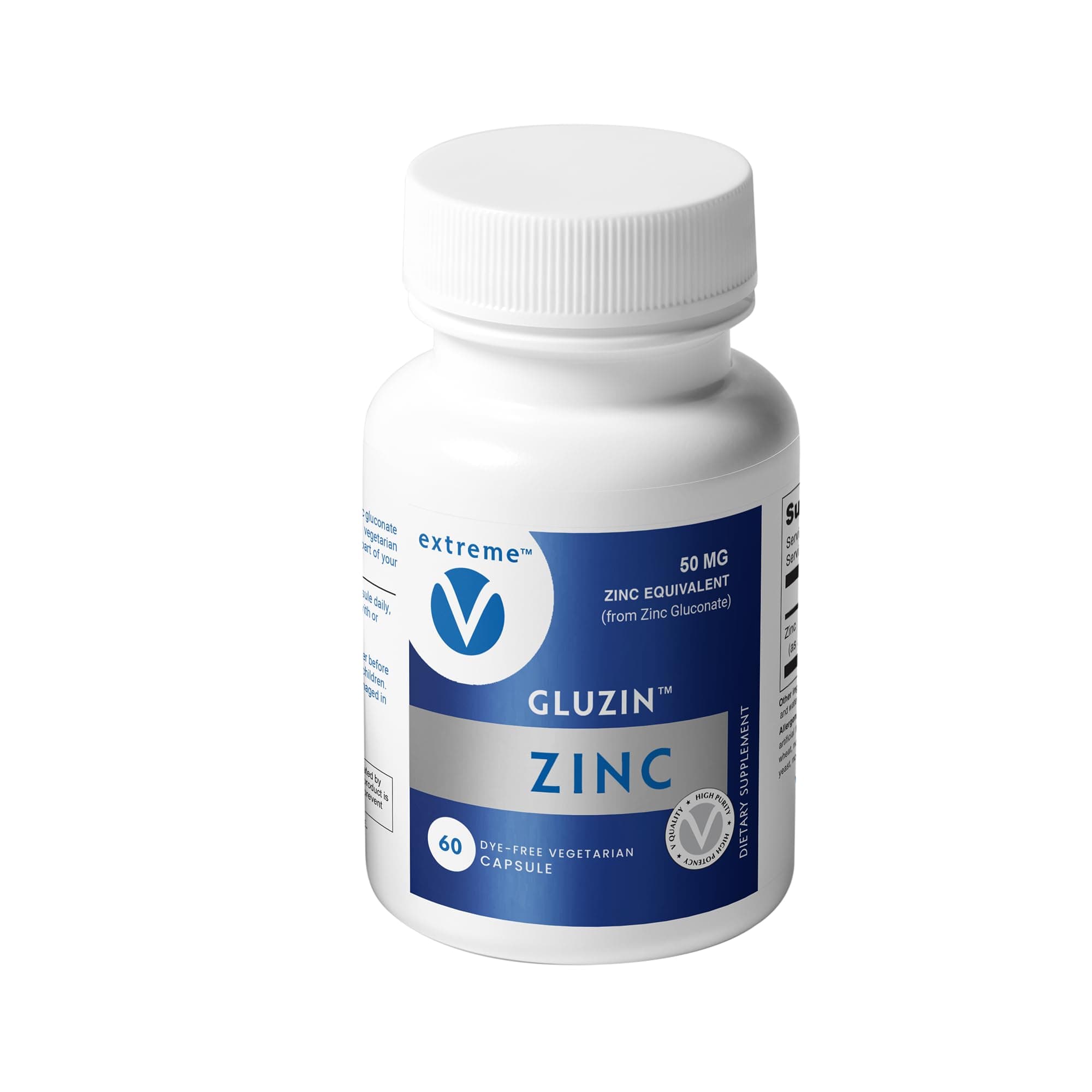 Gluzin - Zinc Gluconate, 50 mg, 60 Capsules