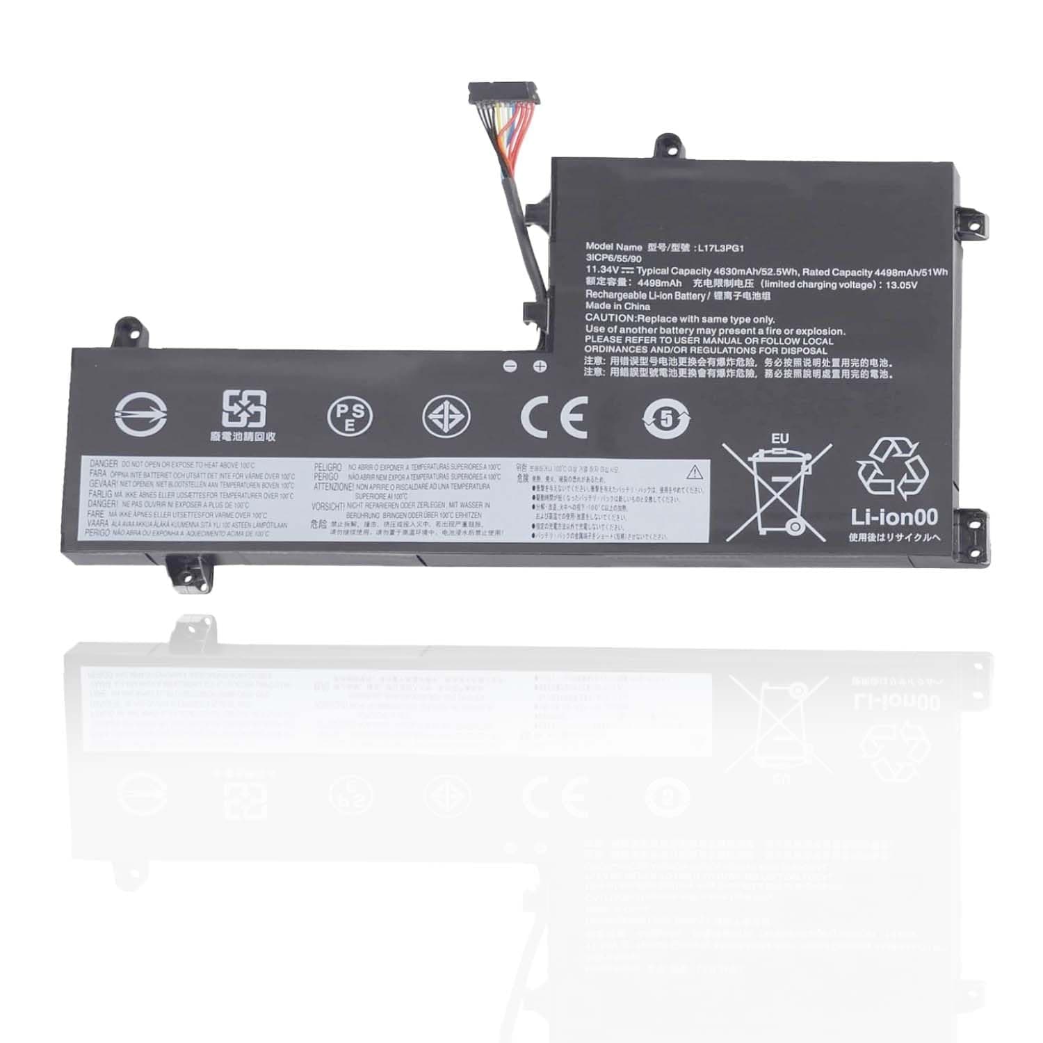 EARPIX L17L3PG1 Laptop Battery for Compatible Lenovo Legion Y530-15ICH Y540-15IRH-PG0 Y540-17IRH-PG0 Y740-15IRHG Y740-15IRHG Y7000 2019 Y7000P L17M3PG3 L17C3PG1 L17S3PG1 Laptop Battery