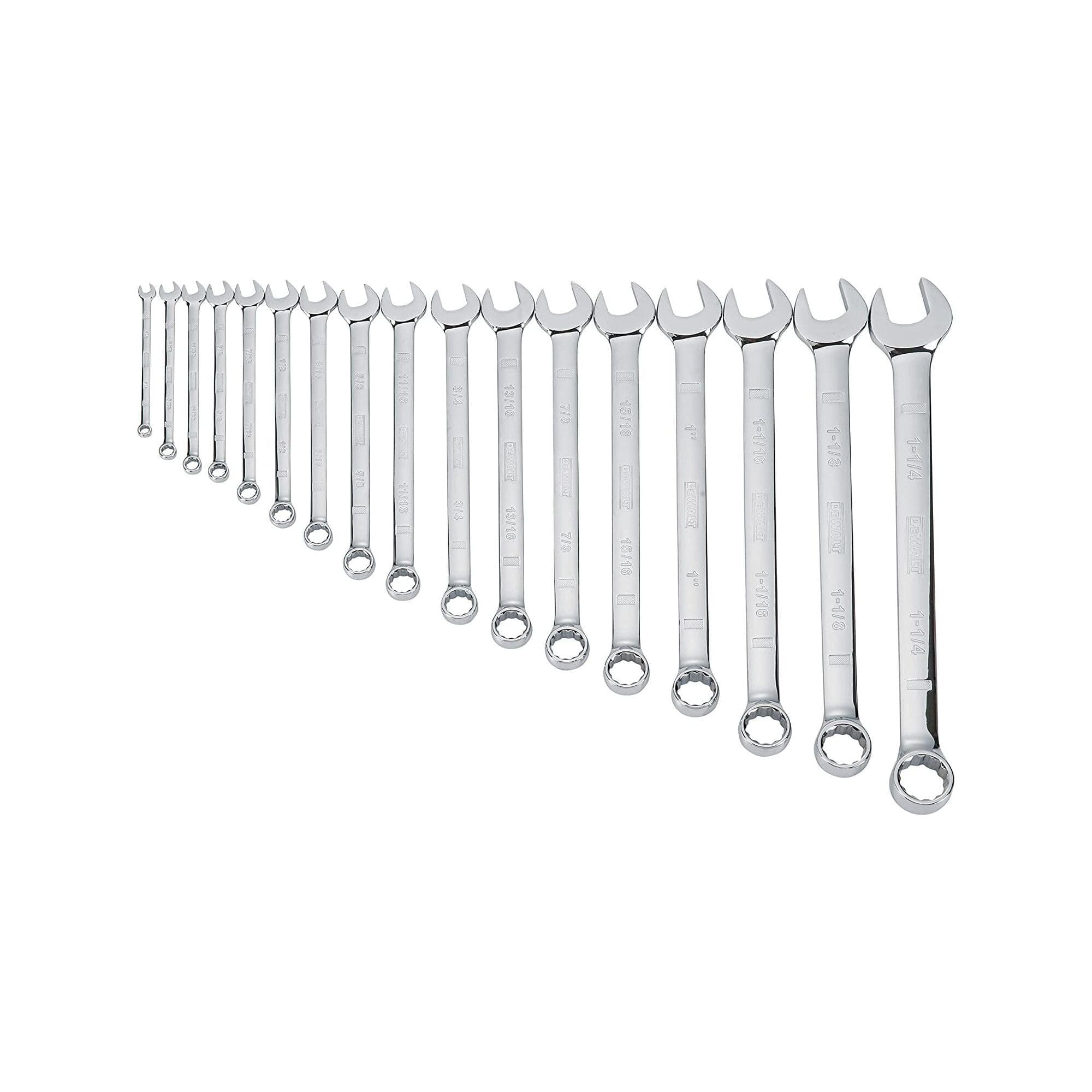 Combination Wrench Set, SAE, 17-Piece (DWMT19234)