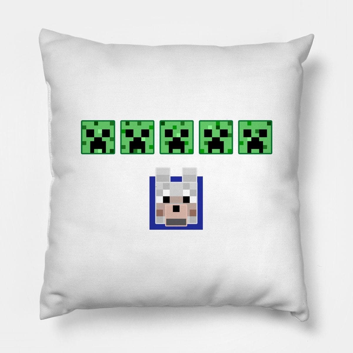 CRAFT MANIACS MINNNECRAFT CREEPER'S Building 16 * 16 Pillow with Cover | UBER Cool Merch for Gamers