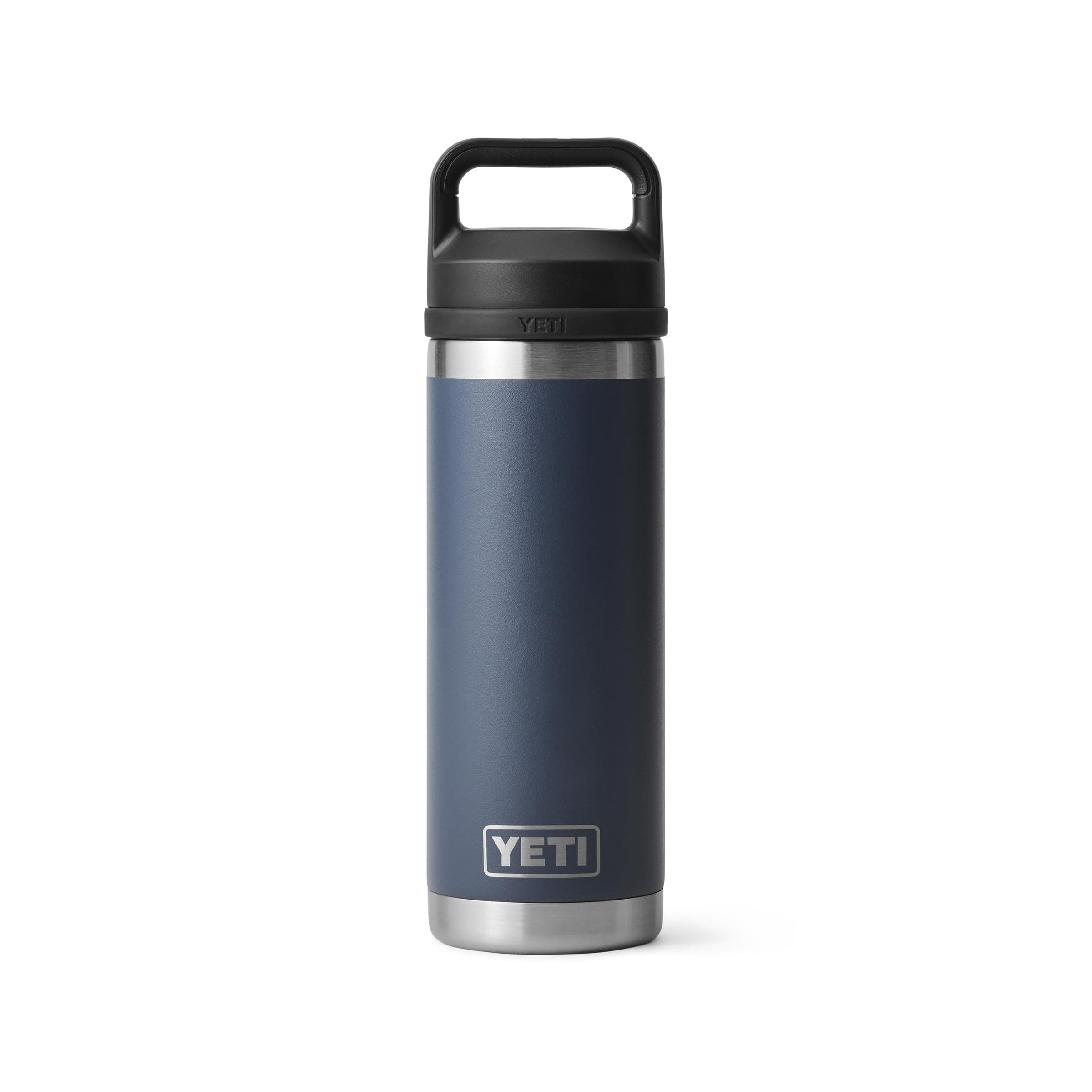 Rambler 18 oz Bottle, Vacuum Insulated, Stainless Steel with Chug Cap, Navy