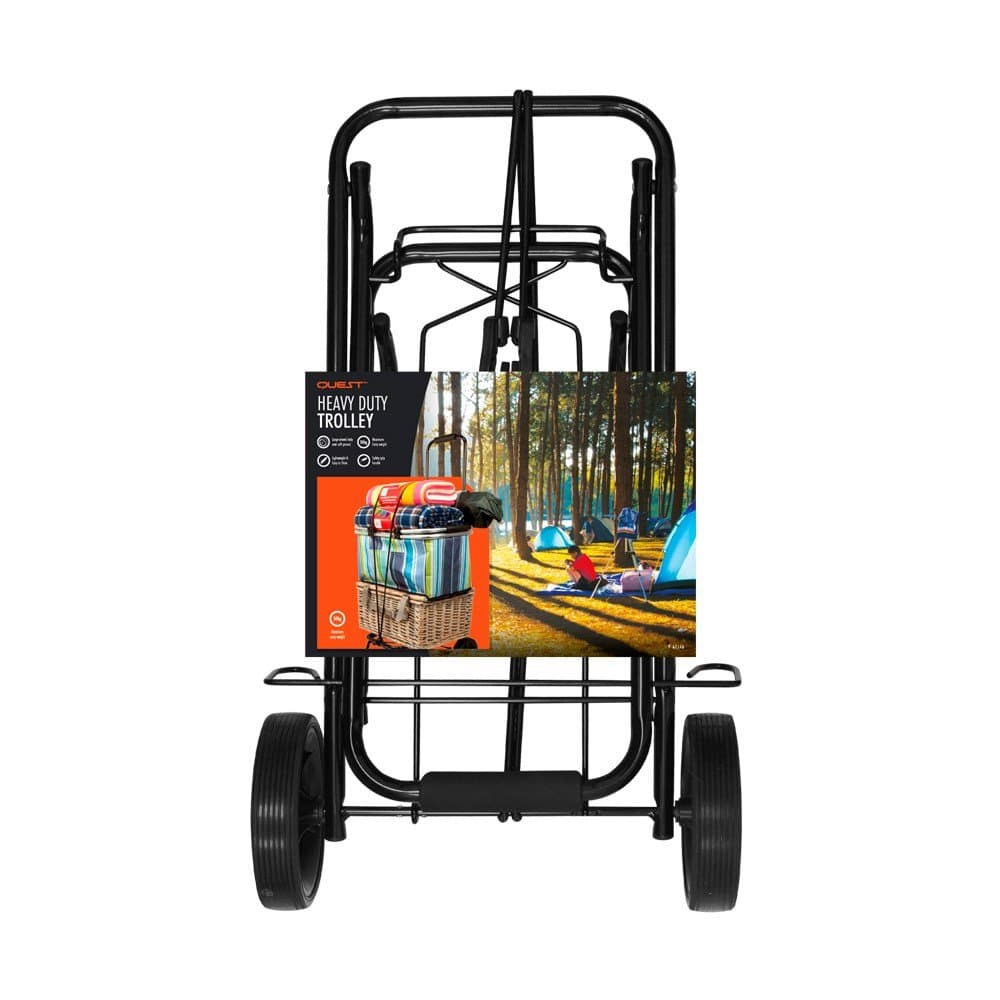 Camping Festival Heavy Duty Luggage Trolley Carry Up To 50kg with Plastic Grip