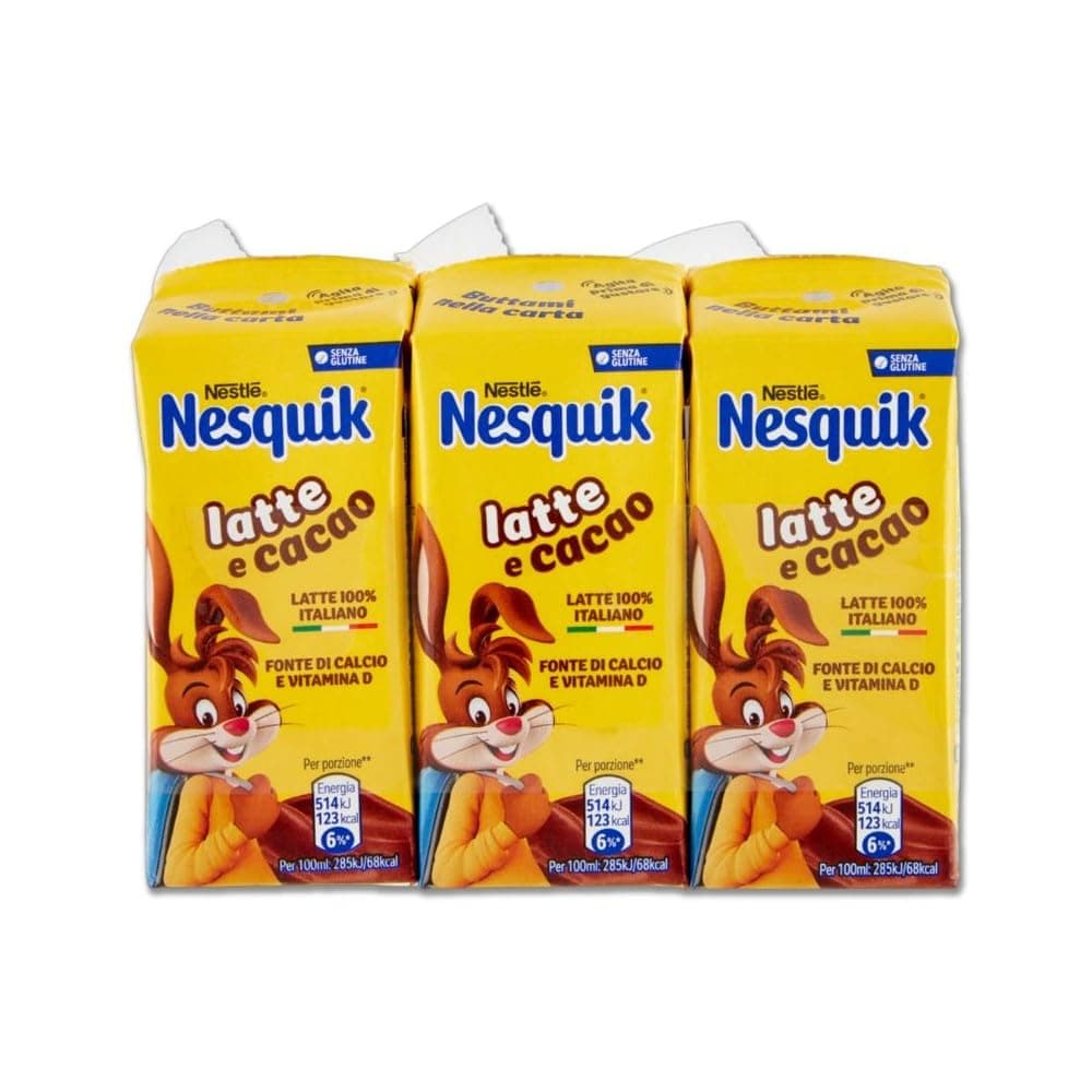 Nesquik Agita e Gusta Milk and Chocolate Ready to Drink 3 x 180 ml