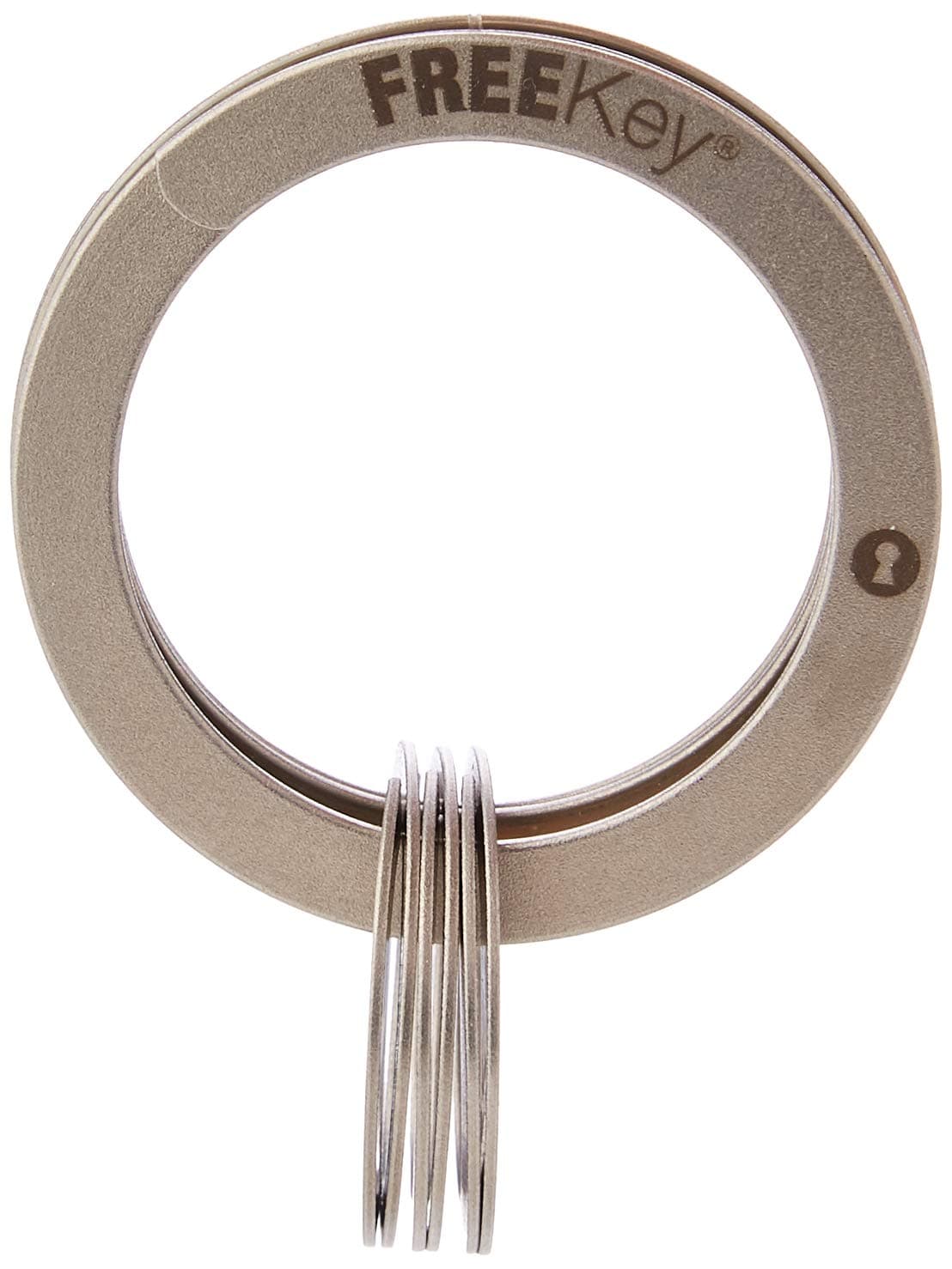 FREEkey Unisex Adult FREP01 Keyring, Metallic, Std, Metallic, std