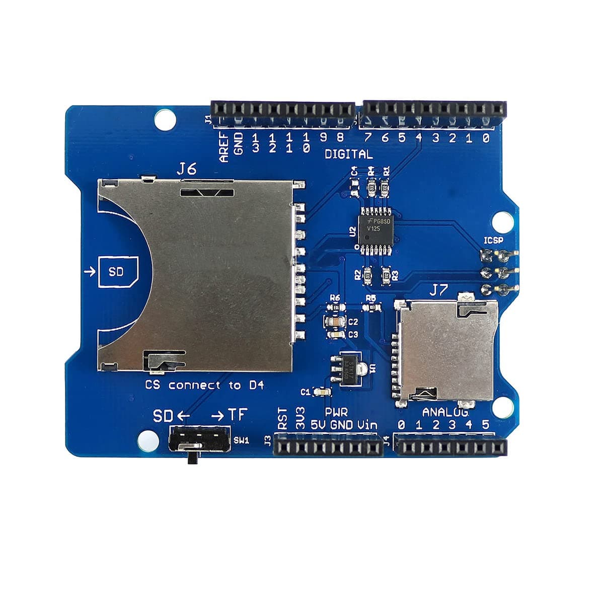 Stackable SD Card and TF Card Shield for Arduino UNO R3 Arduino Mega 2560