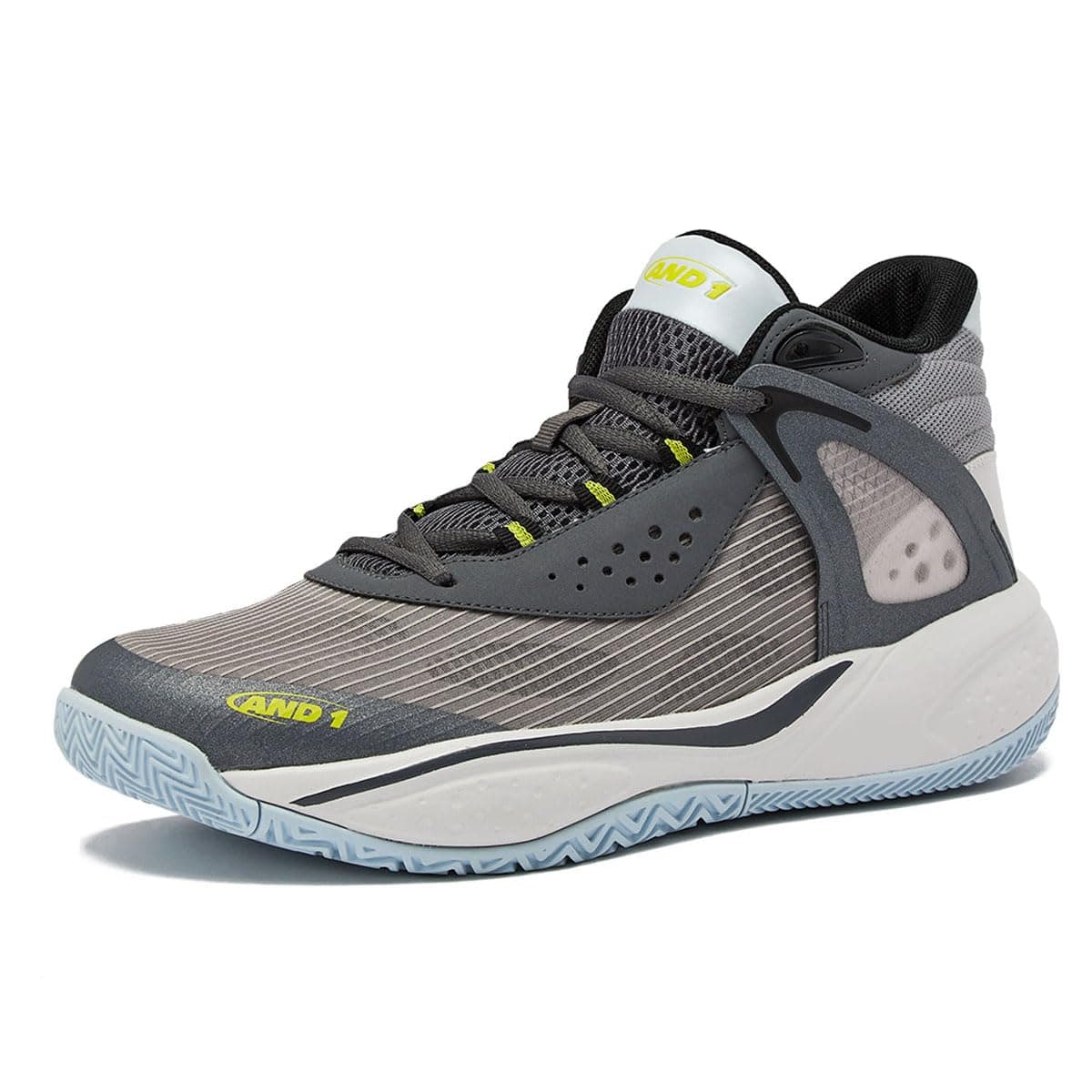 AND1 Turnaround Men’s Basketball Shoes, Indoor or Outdoor Basketball Sneakers for Men, Street or Court, Sizes 7-16