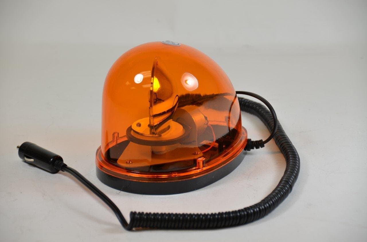 SafeCo Tear Drop Rotating Beacon Magnetic Mount Warning Light - Amber