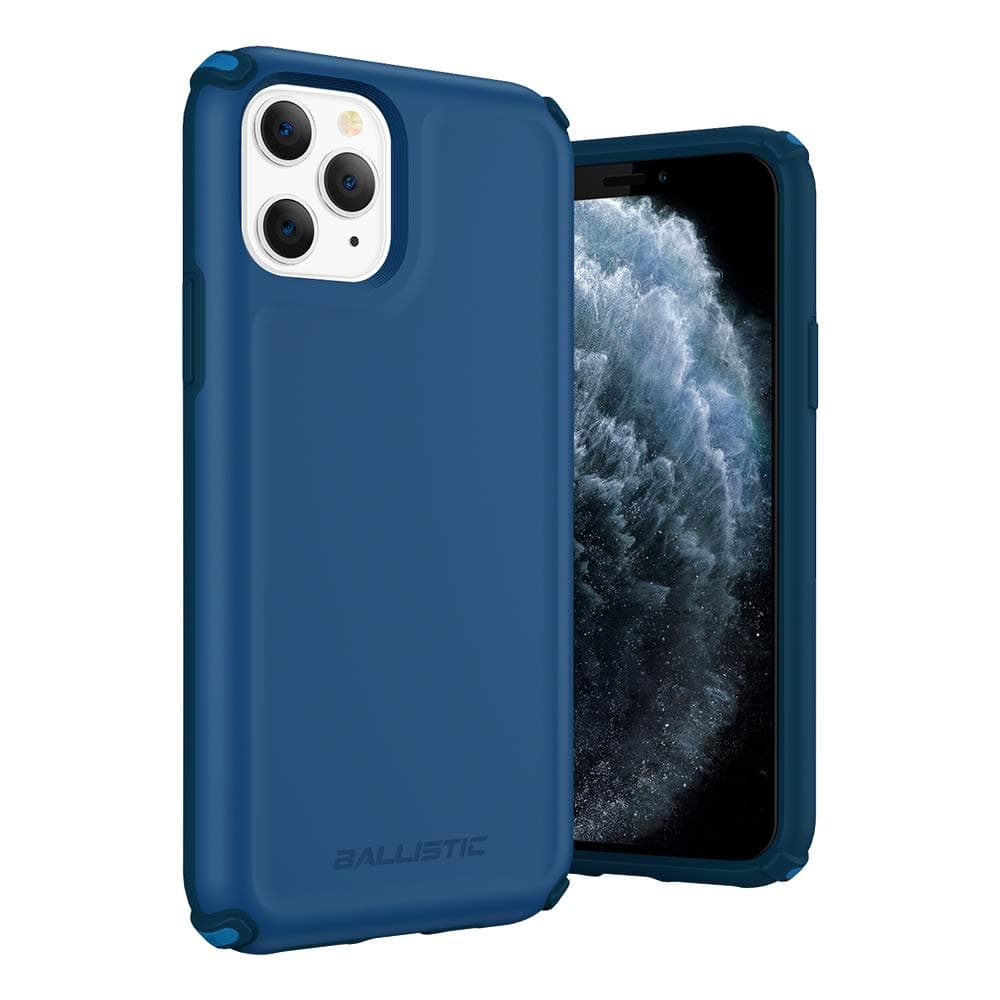 BALLISTICUrbanite Series Case for iPhone 11 Pro Max 6.5‘’ with 3 Sets B-Labs Corners, Drop Protection Rugged Shockproof Case-Blue