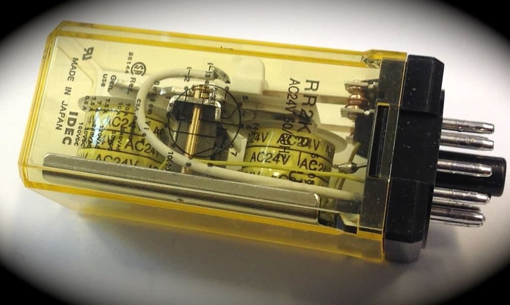 IdecRelay, Dpdt, 120Vac, 30Vdc, 10A - RR2KP-UAC120V