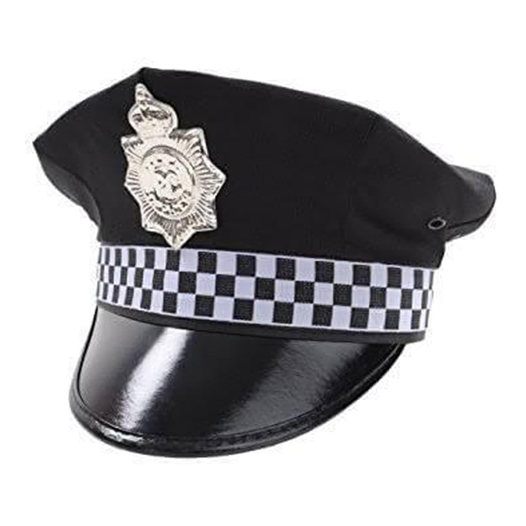 - Wanna Party Black Police Hat for Adults, Unique Officer Cap for Stage Performance, Cosplay Party, Halloween Costume Accessory, Dress Up Event, Theme Party, Roleplay, Fun Costume for Women
