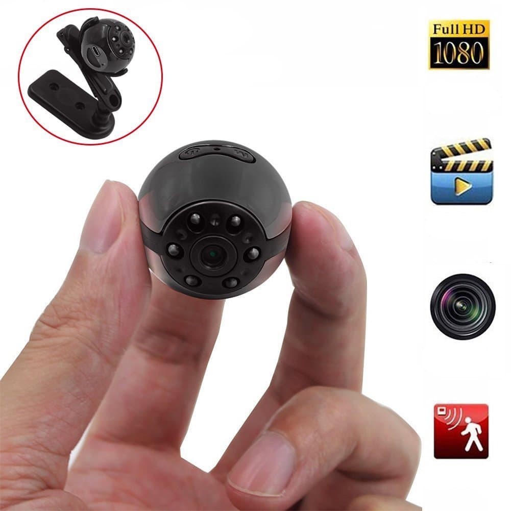 Mini Spy Hidden Camera, Heymoko 1080P/720P Full HD 6 LED Infrared Night Vision Motion Detection Portable Spy Camera Home Surveillance Camera Nanny Cam